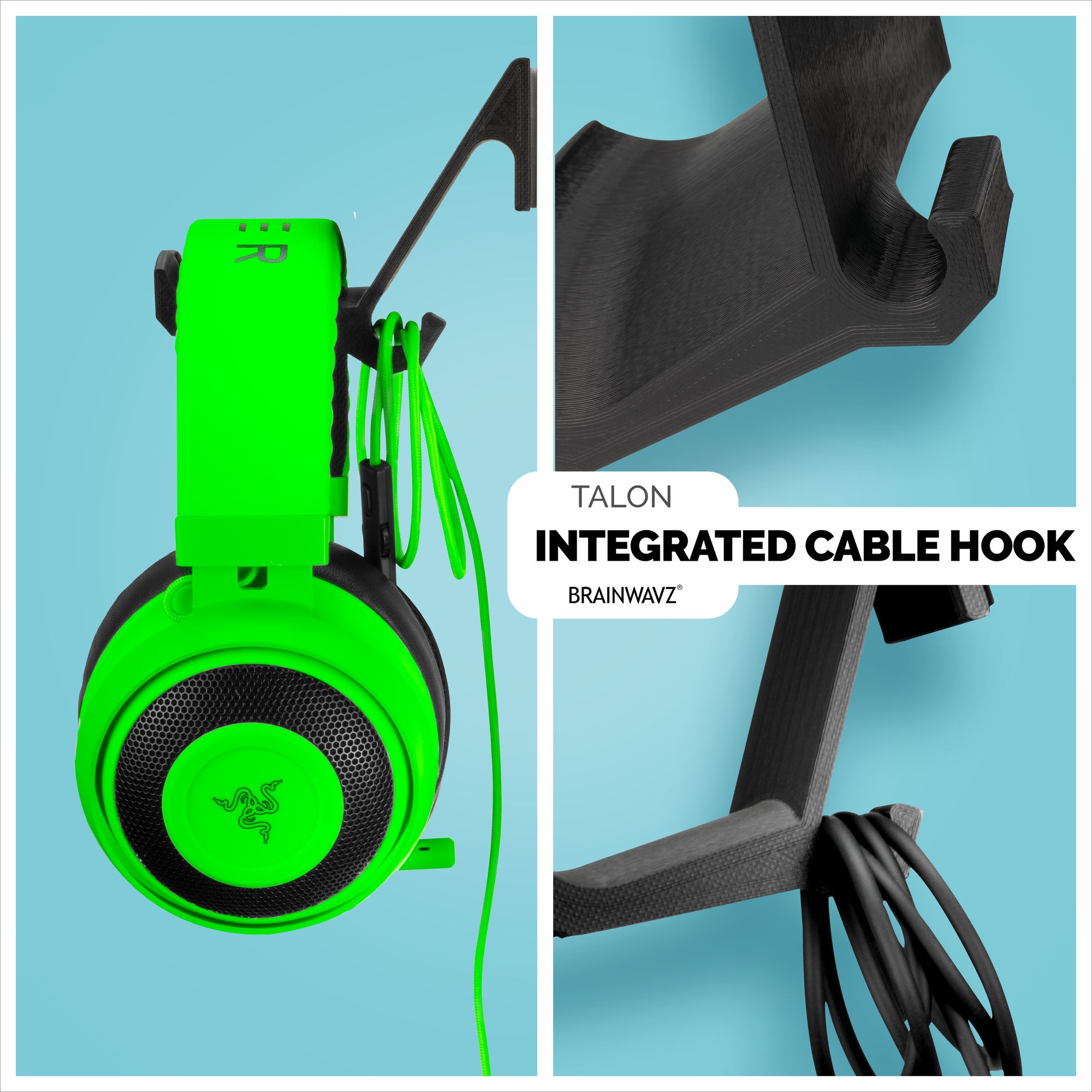 The Talon - Vægmonteret hovedtelefonophæng