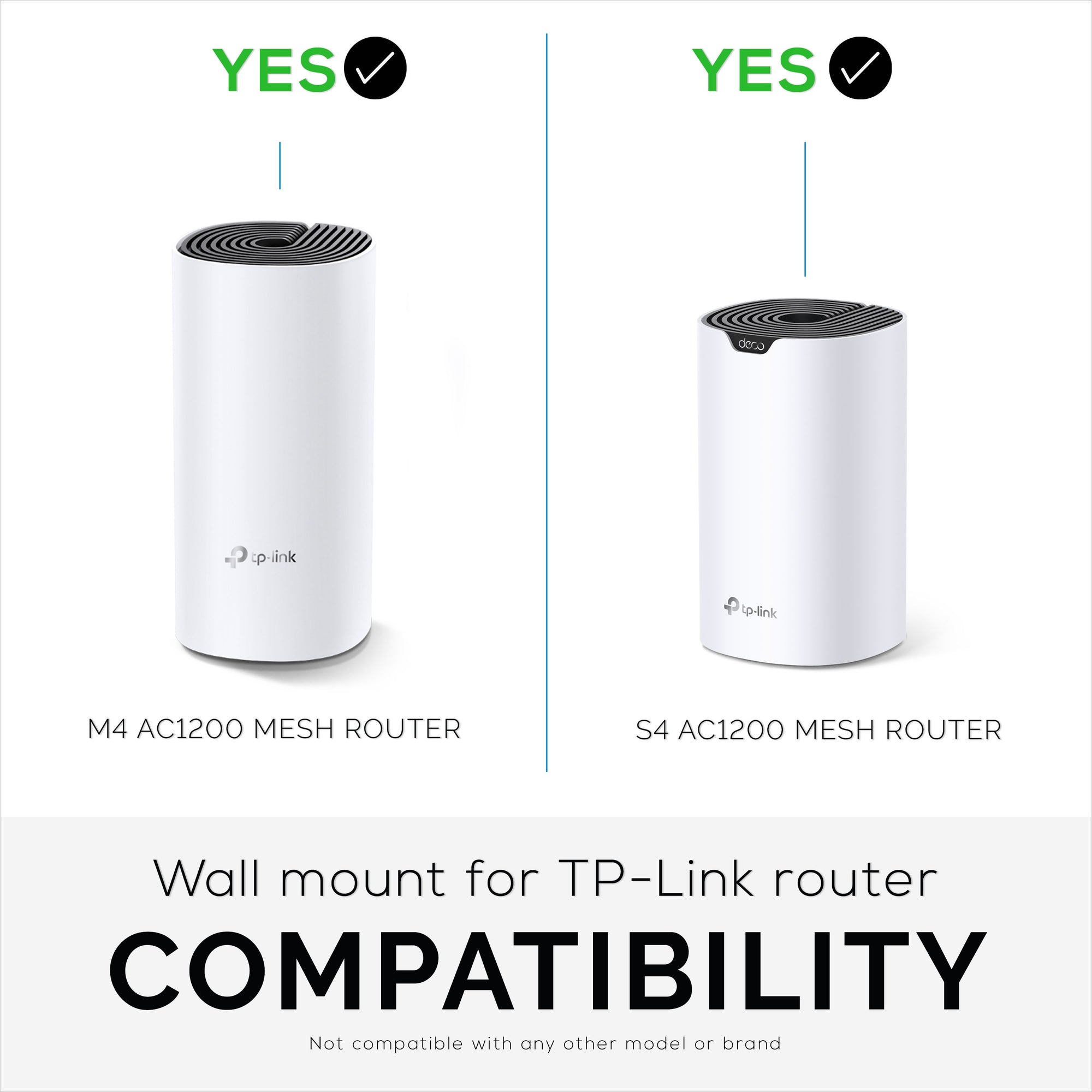 TP-link Deco M4 & S4 Adhesive Wall Mount Holder - No Screws, Easy to Install