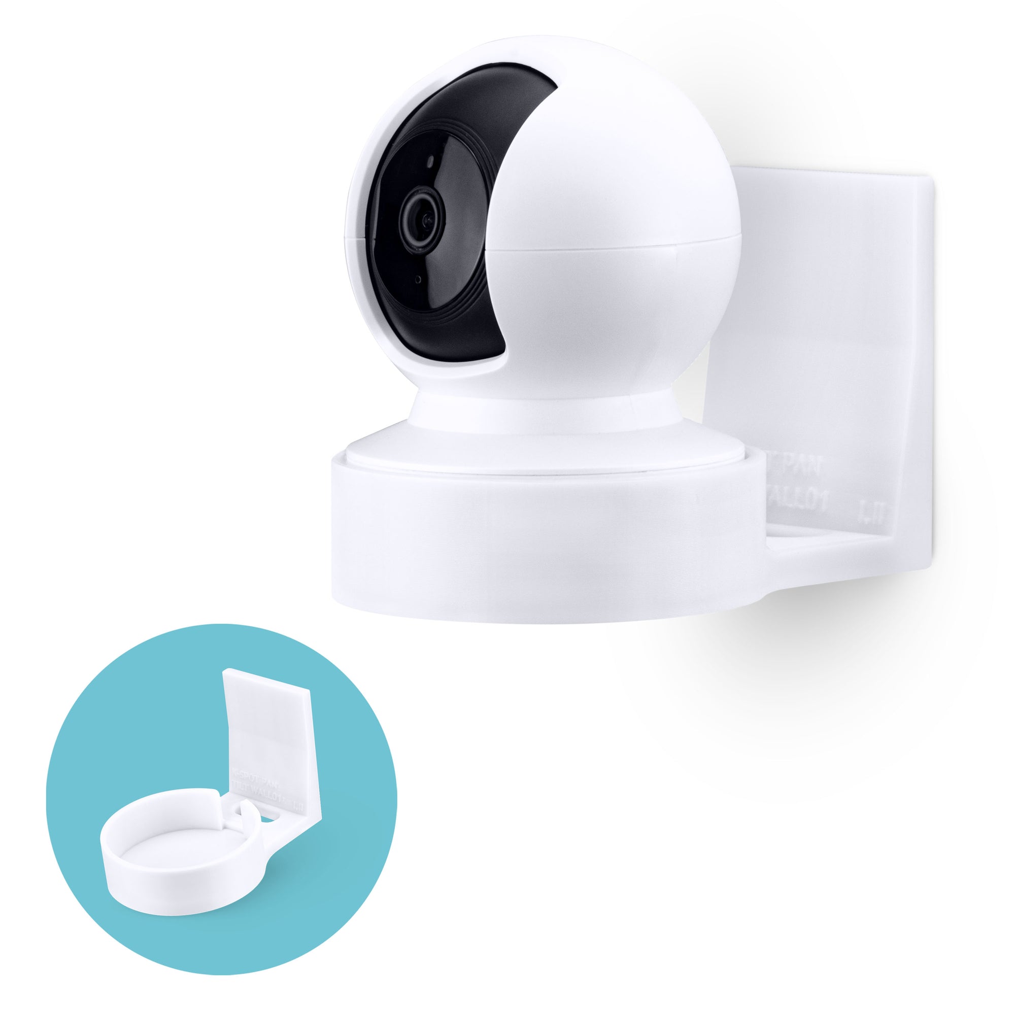 Vægmontering til Kasa EC70 Spot, selvklæbende holder til TP Link Spot Smart sikkerhedskamera, installeres på få minutter, No Mess Hanger Bracket