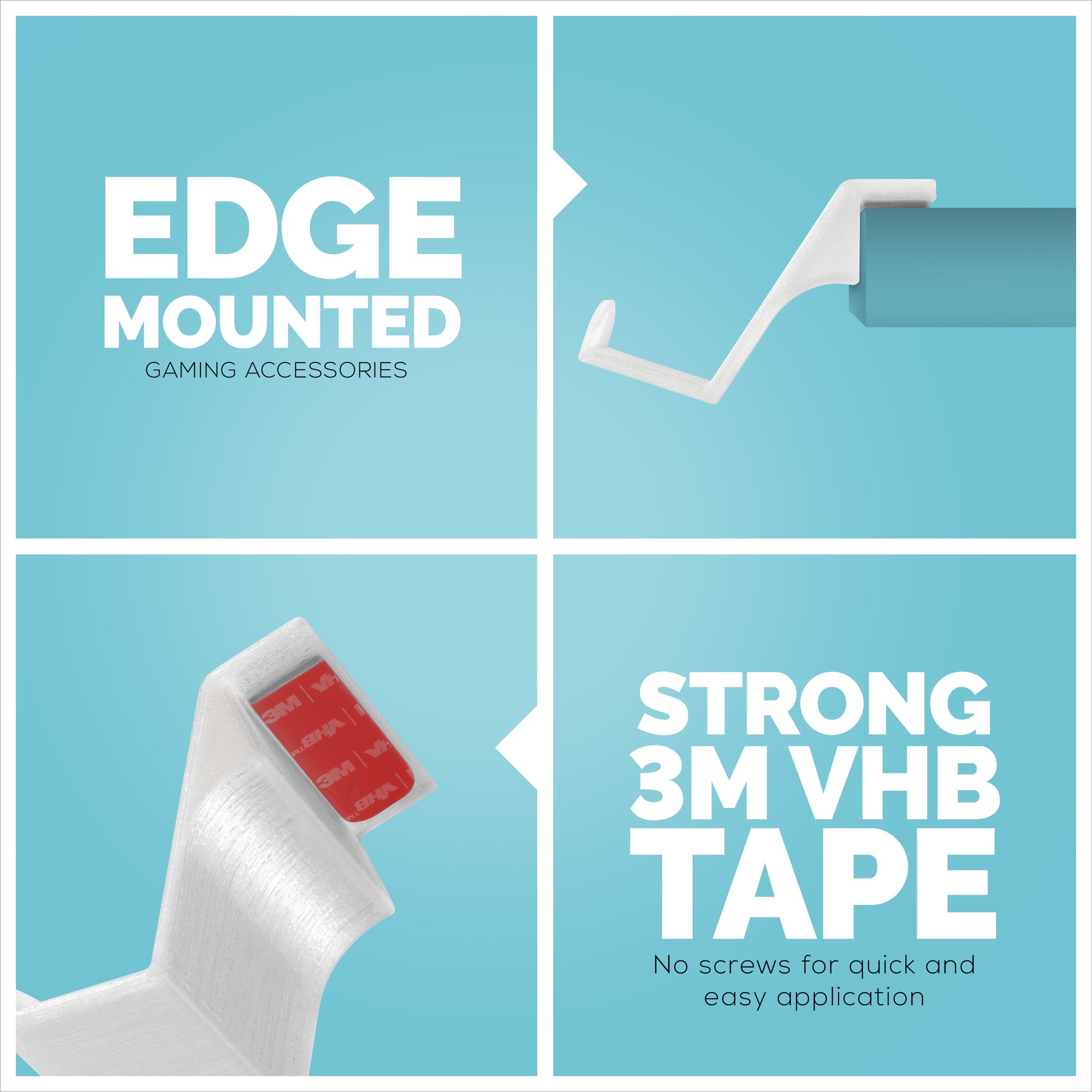 حامل شماعات سطح المكتب لوحدة التحكم في الألعاب لأجهزة XBox و Playstation و Switch والمزيد (UGC3)