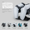 Dual Game Controller Desktop Holder Stand - Universal Design for Xbox ONE, PS5, PS4, PC, Steelseries, Steam &amp; More