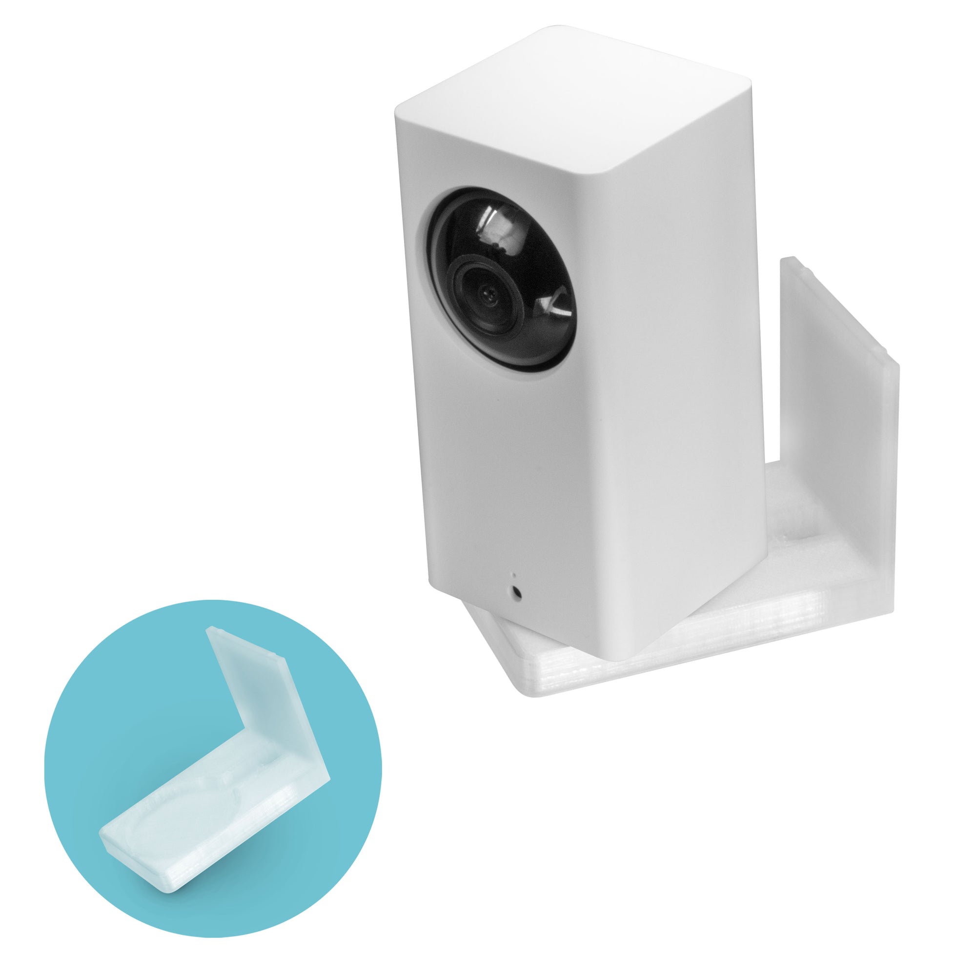 Wyze Cam Pan Adhesive Wall Mount - V1 & V2 Compatible - Easy to Install, No Screws & Mess