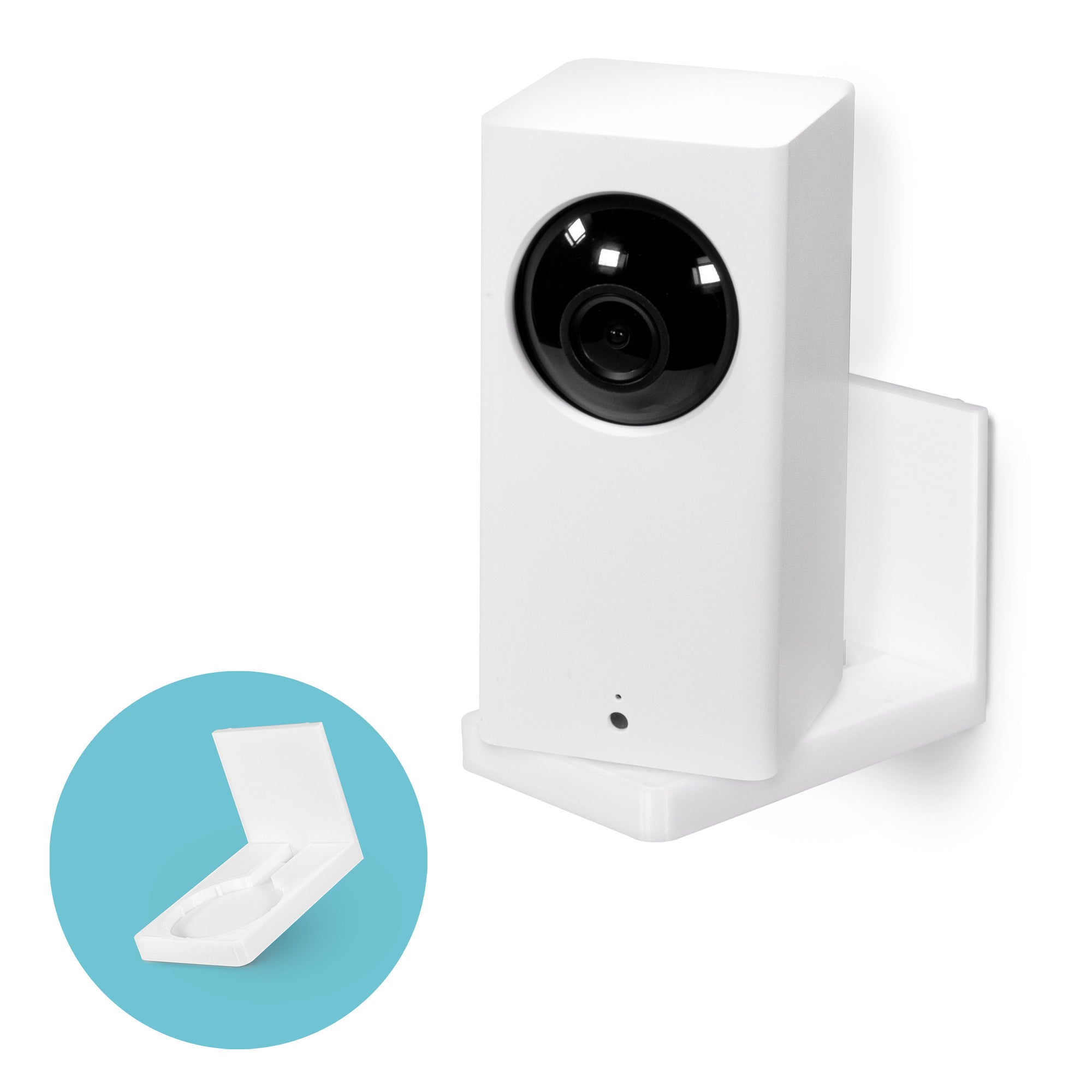 Wyze Cam Pan Adhesive Wall Mount - V1 & V2 Compatible - Easy to Install, No Screws & Mess