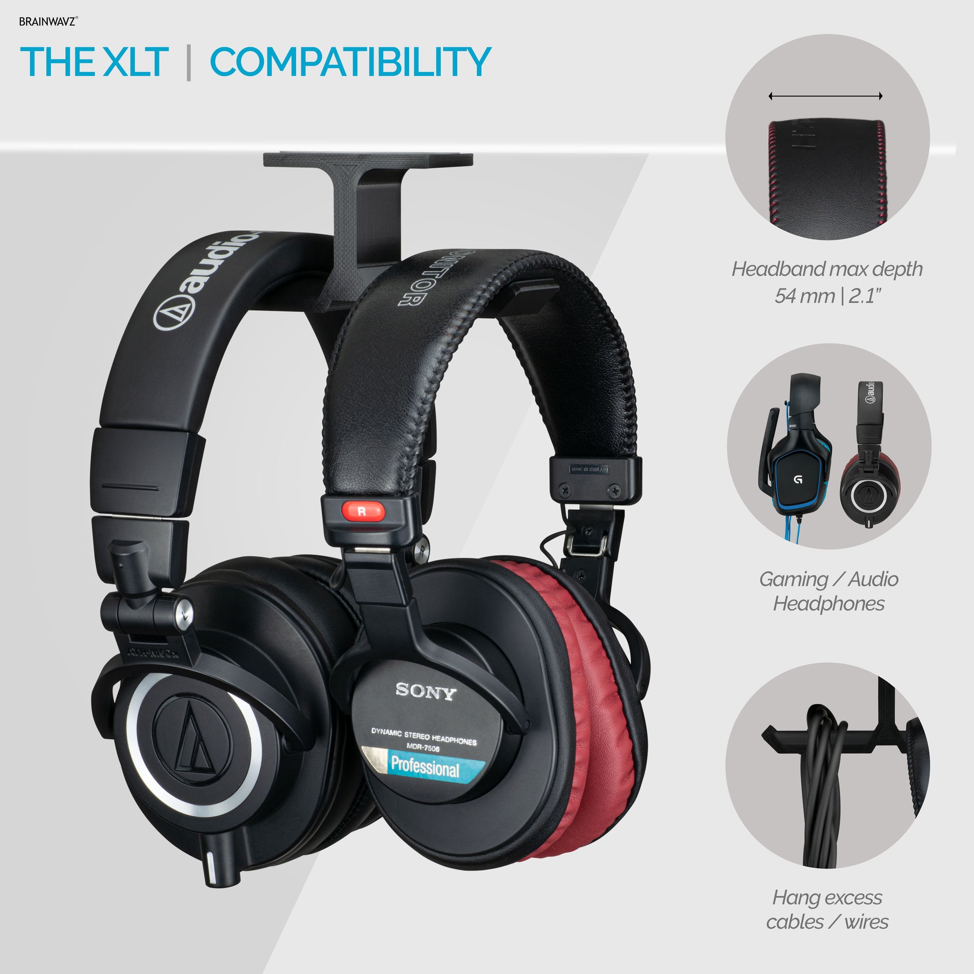 XLT - Držák závěsného sluchátka pod stolem