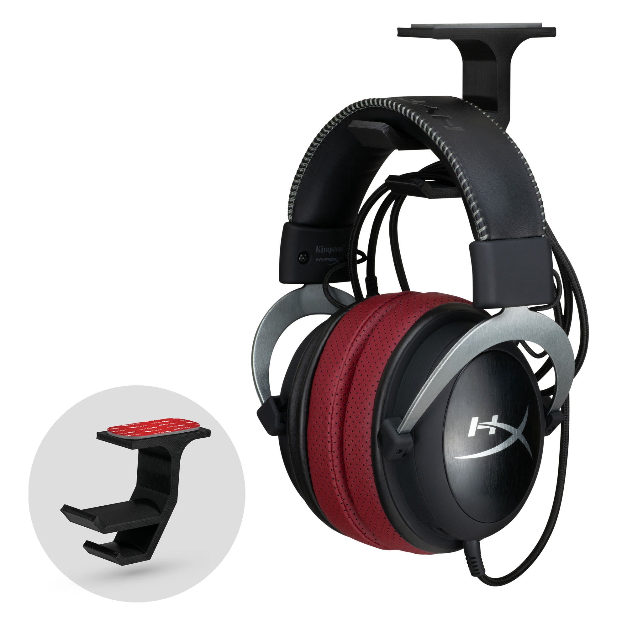 Koti - Under Desk Headphone Hanger Holder With Cable Storage