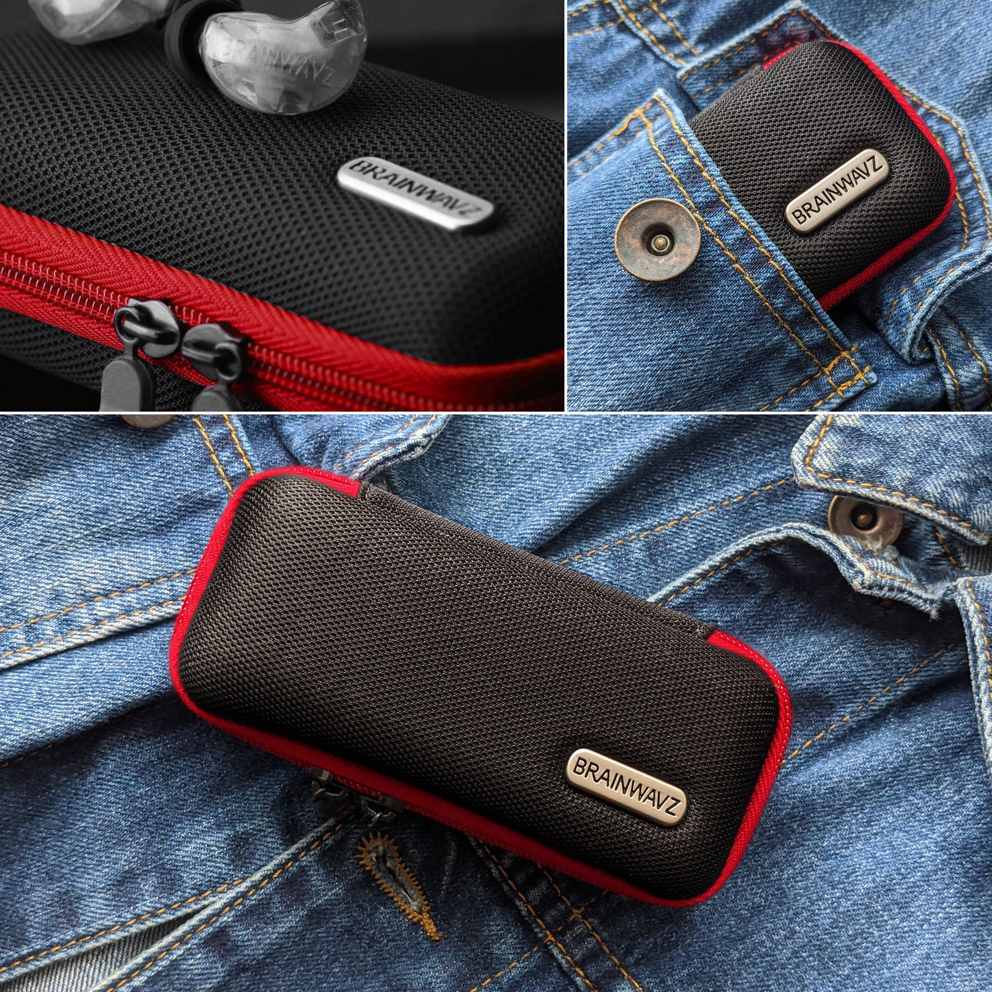 جراب سماعة أذن عريضة أربع عبوات + مجموعة عشوائية من سماعات الأذن - صفقة مجمعة