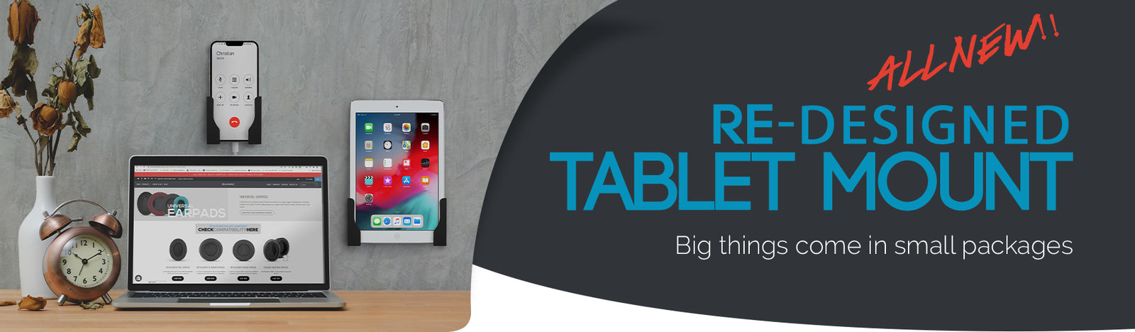 NEW - Re-Designed Tablet Wall Mount