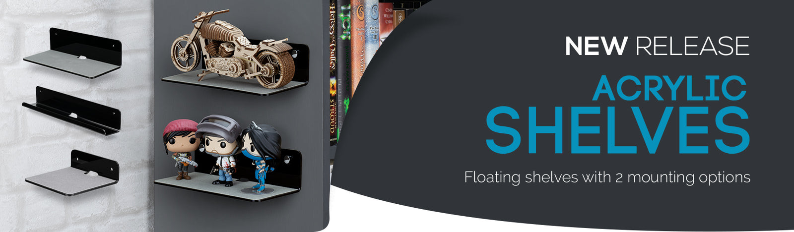 NEW - Acrylic Accessory Shelves