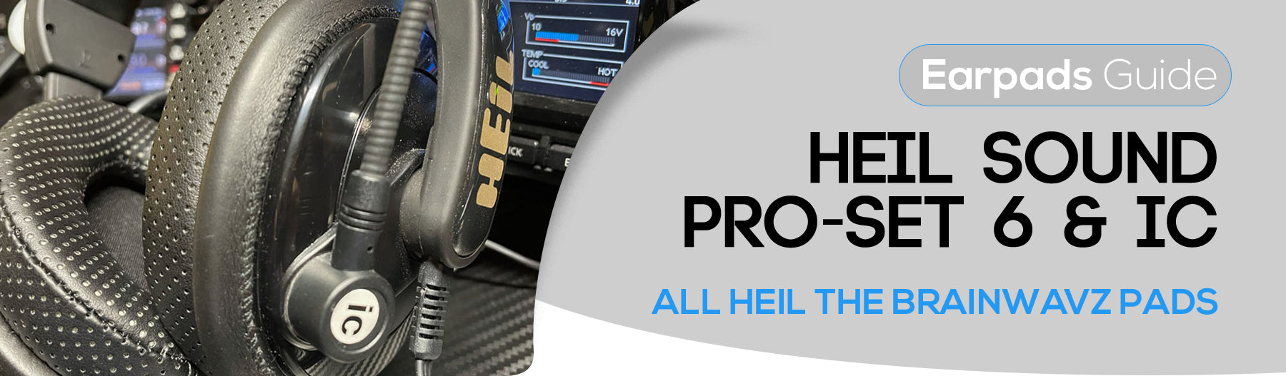Replacement earpads for the Heil Sound Proset 6 & IC