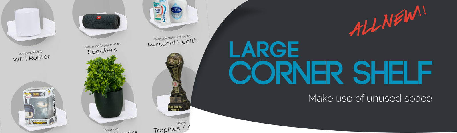 Our Latest 6.5" Shelf Just Loves Being Put In A Corner