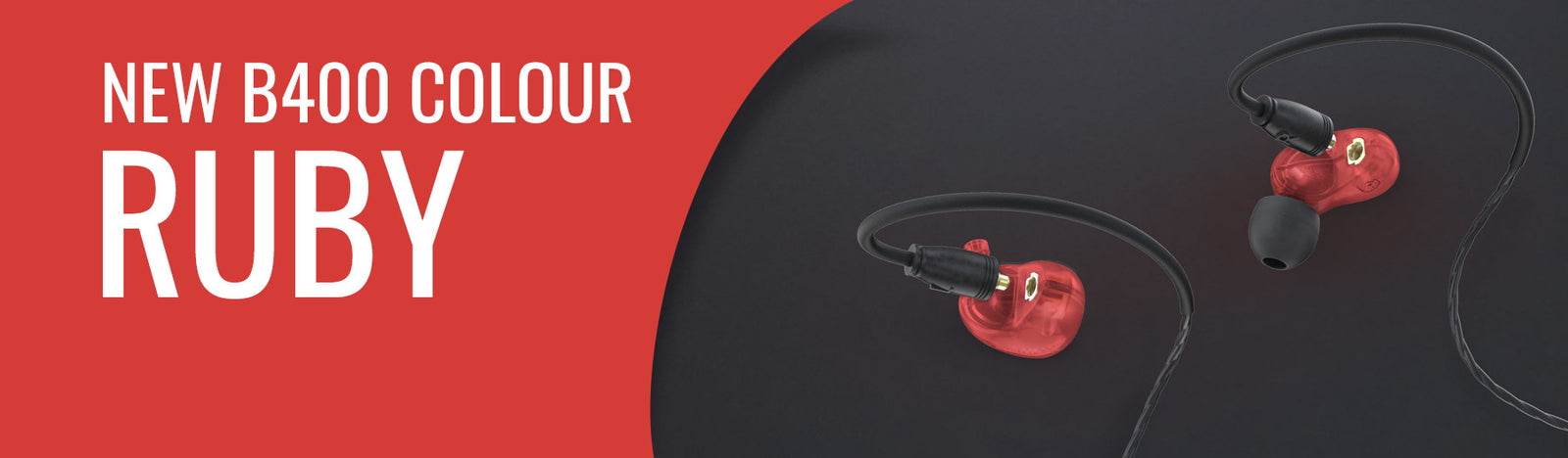 RUBY : New Colour for B400 Earphones
