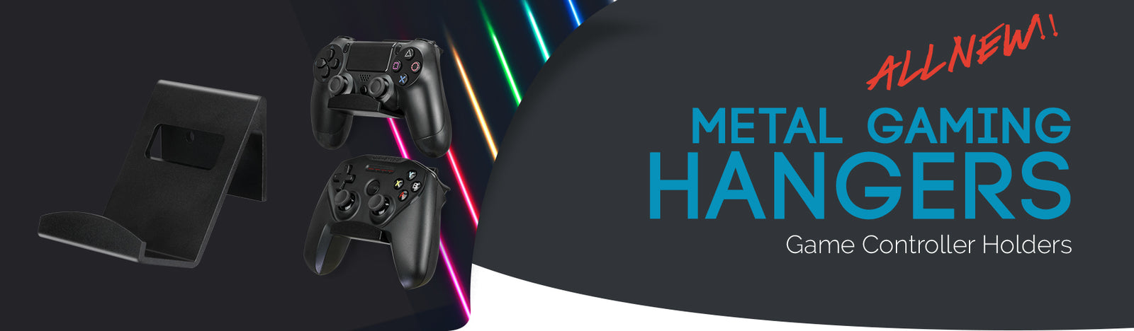 All New Solid Metal Game Controller Hangers