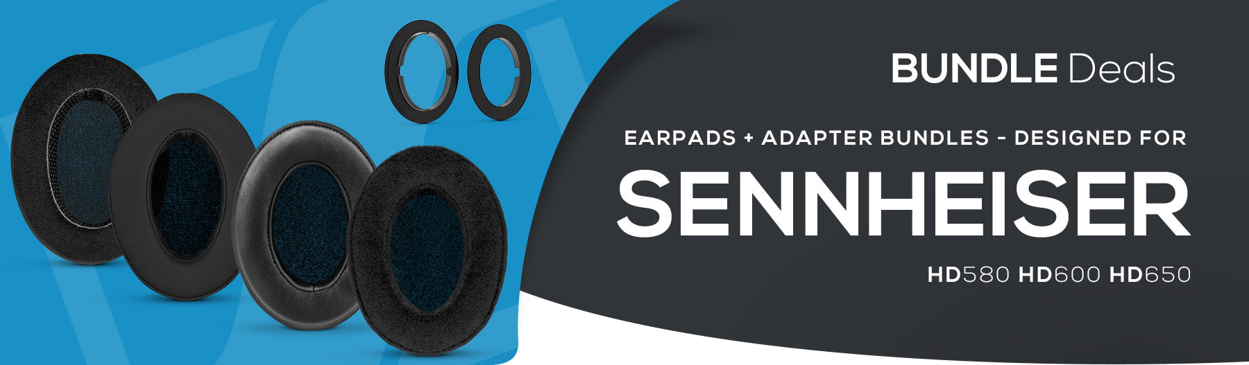 NEW: Earpad and adapter ring bundles for Sennheiser