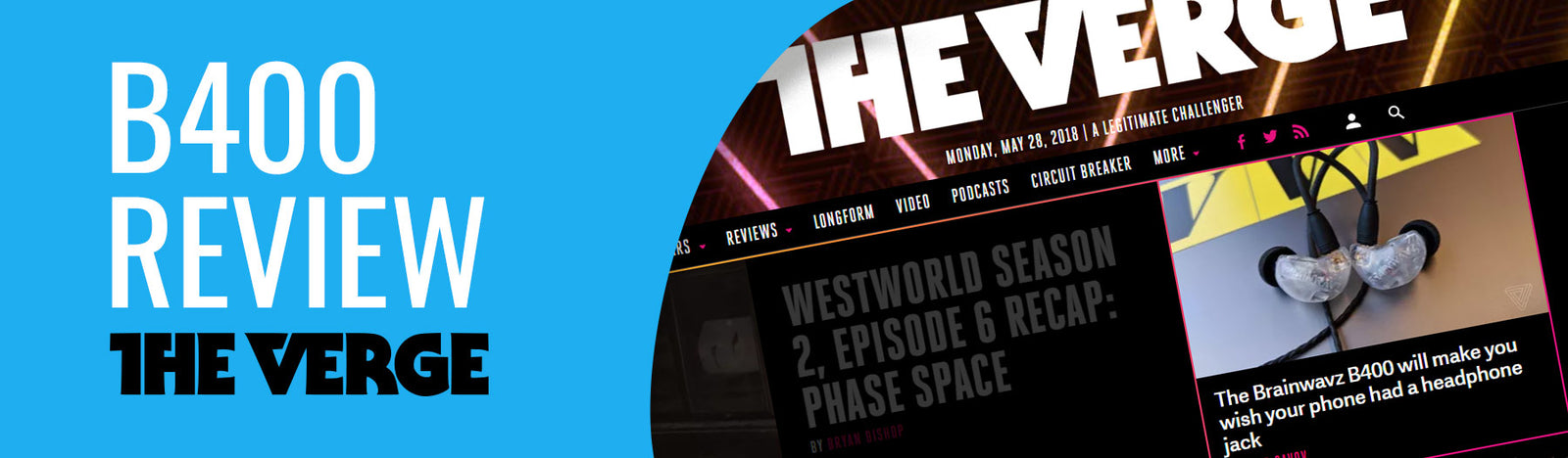 Brainwavz B400 review on The Verge