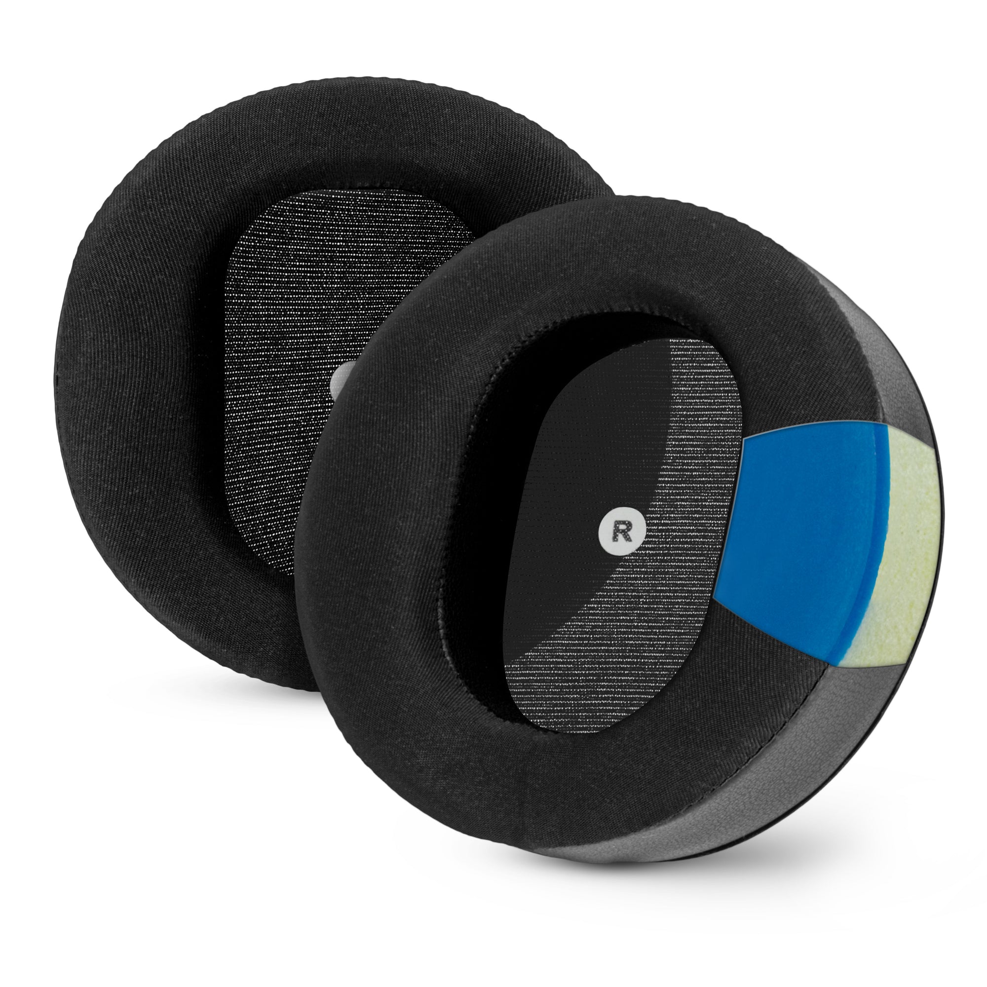 Hybrid Replacement Angled Earpads for Audeze Maxwell (GEN 1) Headsets, Soft Gel, Silky Soft Breathable Fabric w/ PU Leather &amp; Memory Foam