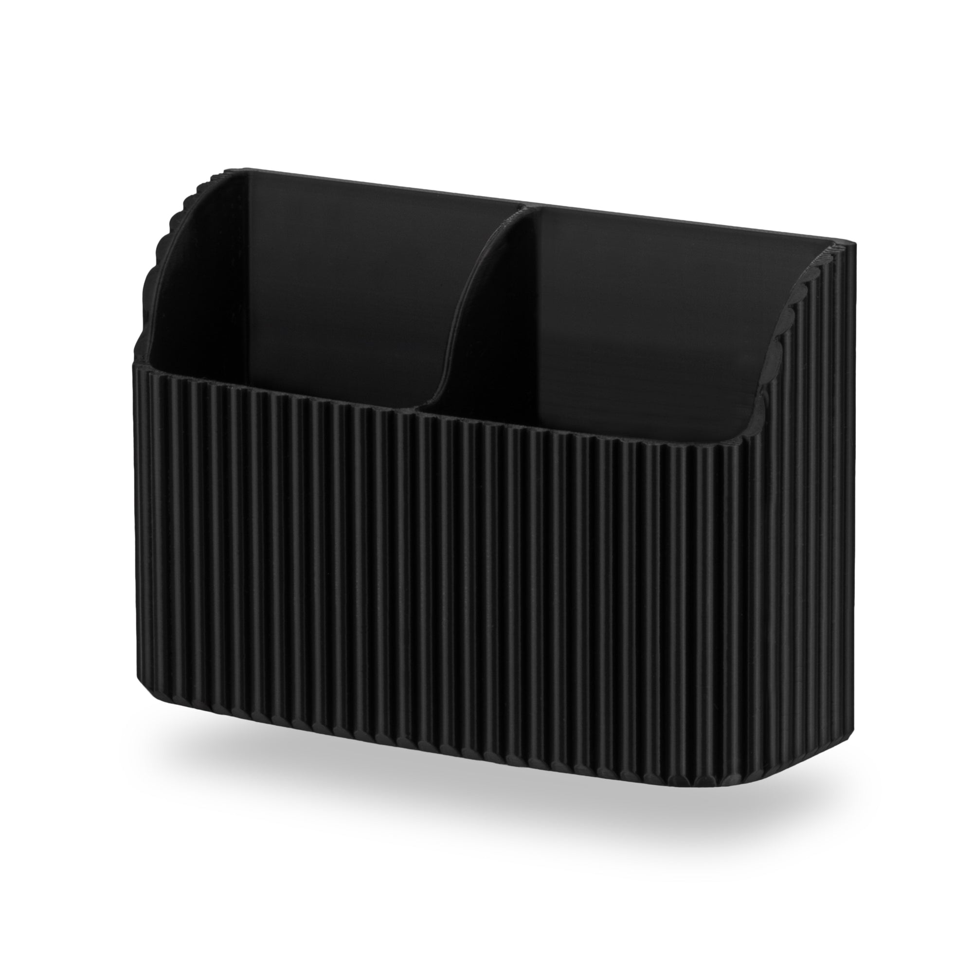 Adhesive Remote Control Wall Mount Holder, Stylish Fluted Design, Easy To Install, For TV, Air Con, Lighting Remotes &amp; Storage for Stationary, Pens &amp; More