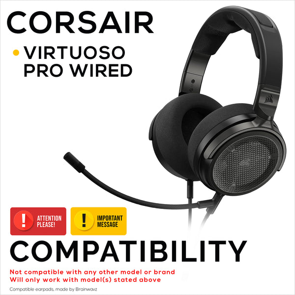 Hybrid Replacement Earpads for Corsair Virtuoso PRO Wired Headset