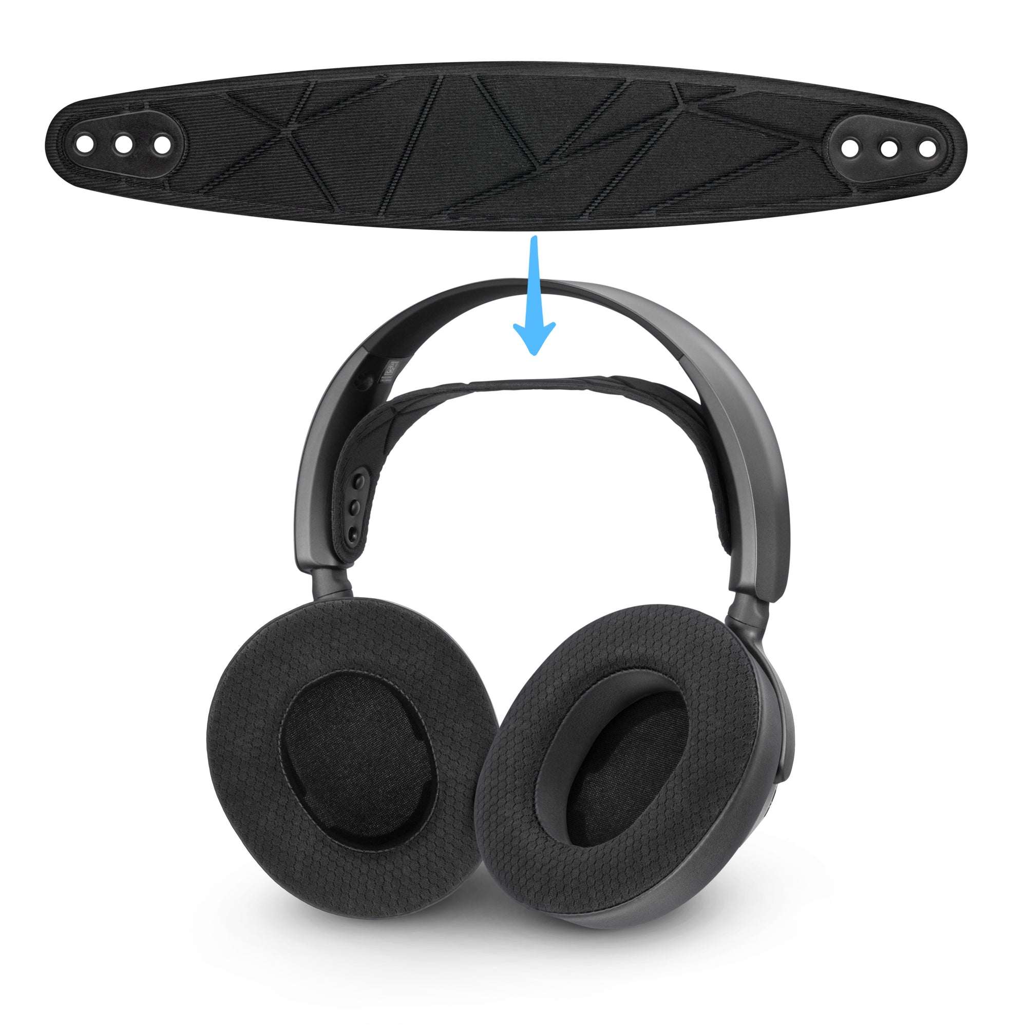 Replacement Headband for SteelSeries Arctis Nova 7P &amp; 7X &amp; More – Cotton-Rich Elastic Suspension Band with 3 Size Settings