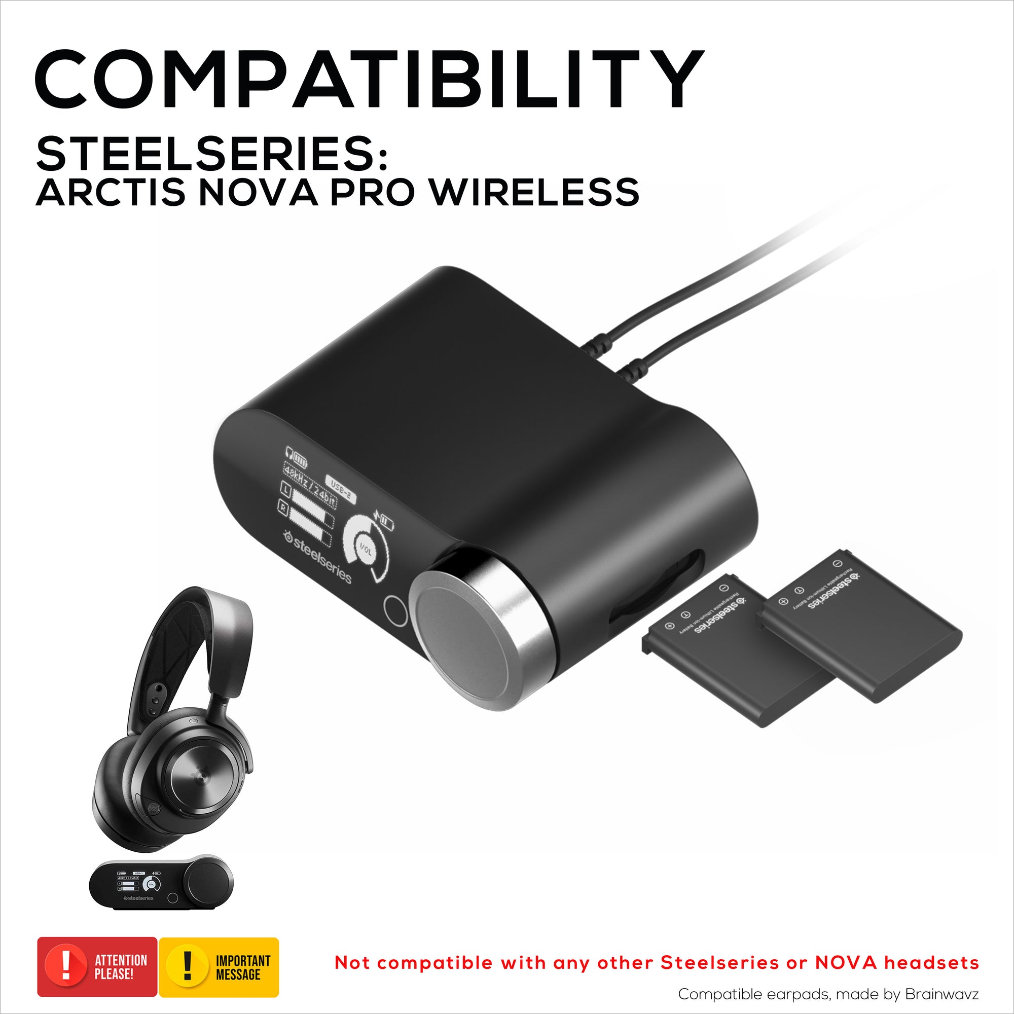 Under Desk Mount &amp; Game Controller Hanger for SteelSeries Arctis Nova Pro Wireless Base Station