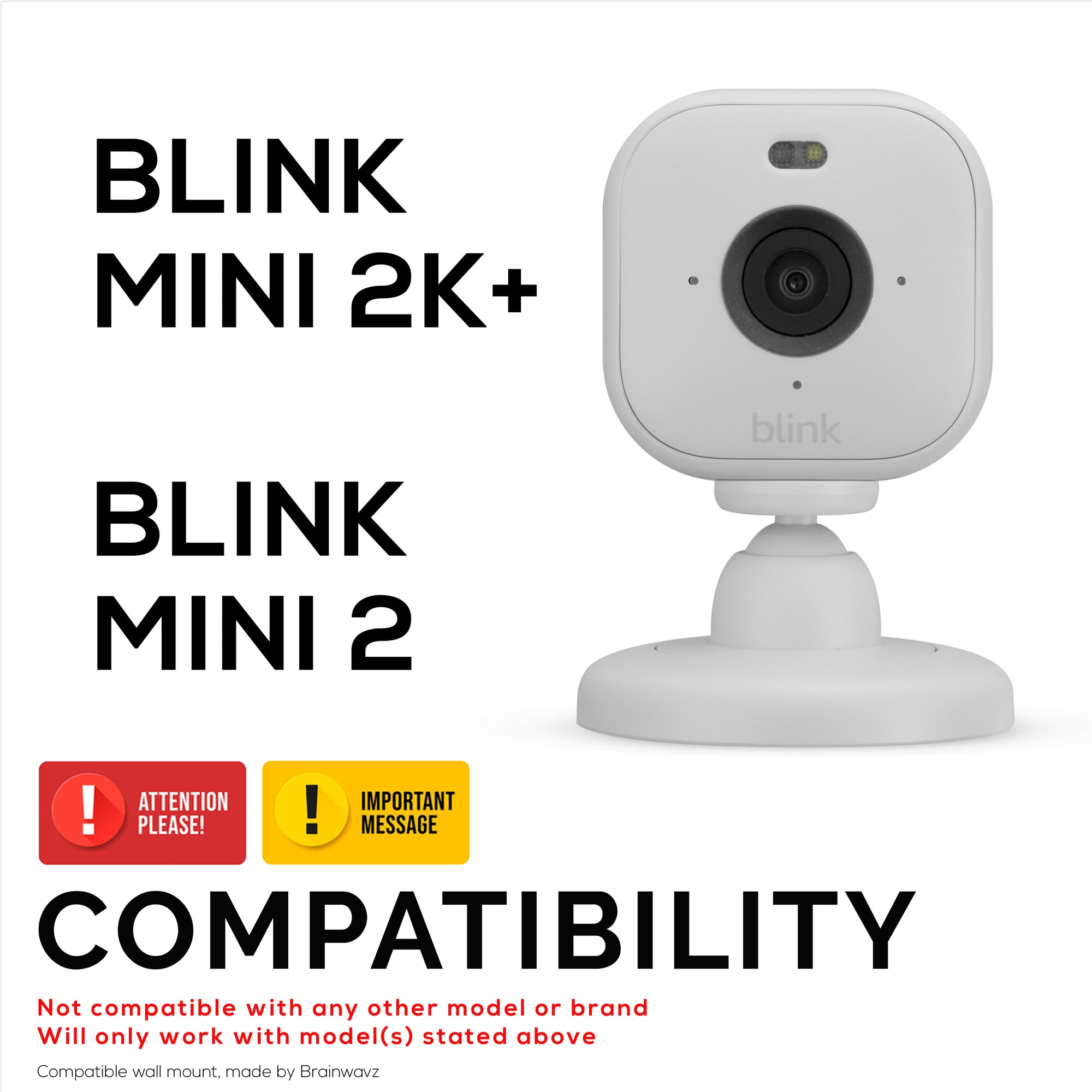 Window Mount for Blink Mini 2k+ &amp; Blink Mini 2 Cameras - Easy To Install Holder &amp; Secure Attachment with 3M VHB