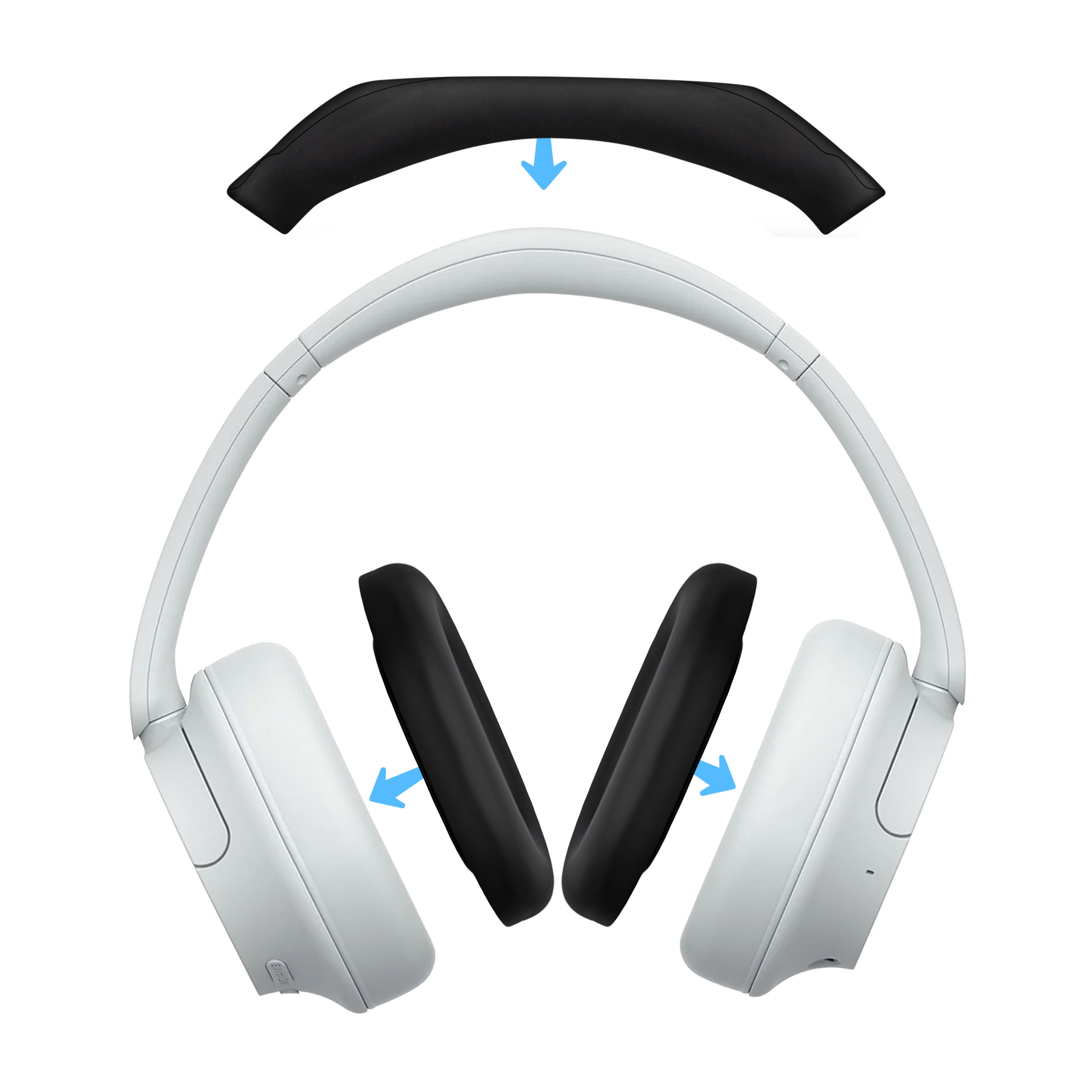 Silicone Protective Cover Set for Sony WH-CH720N - Headband