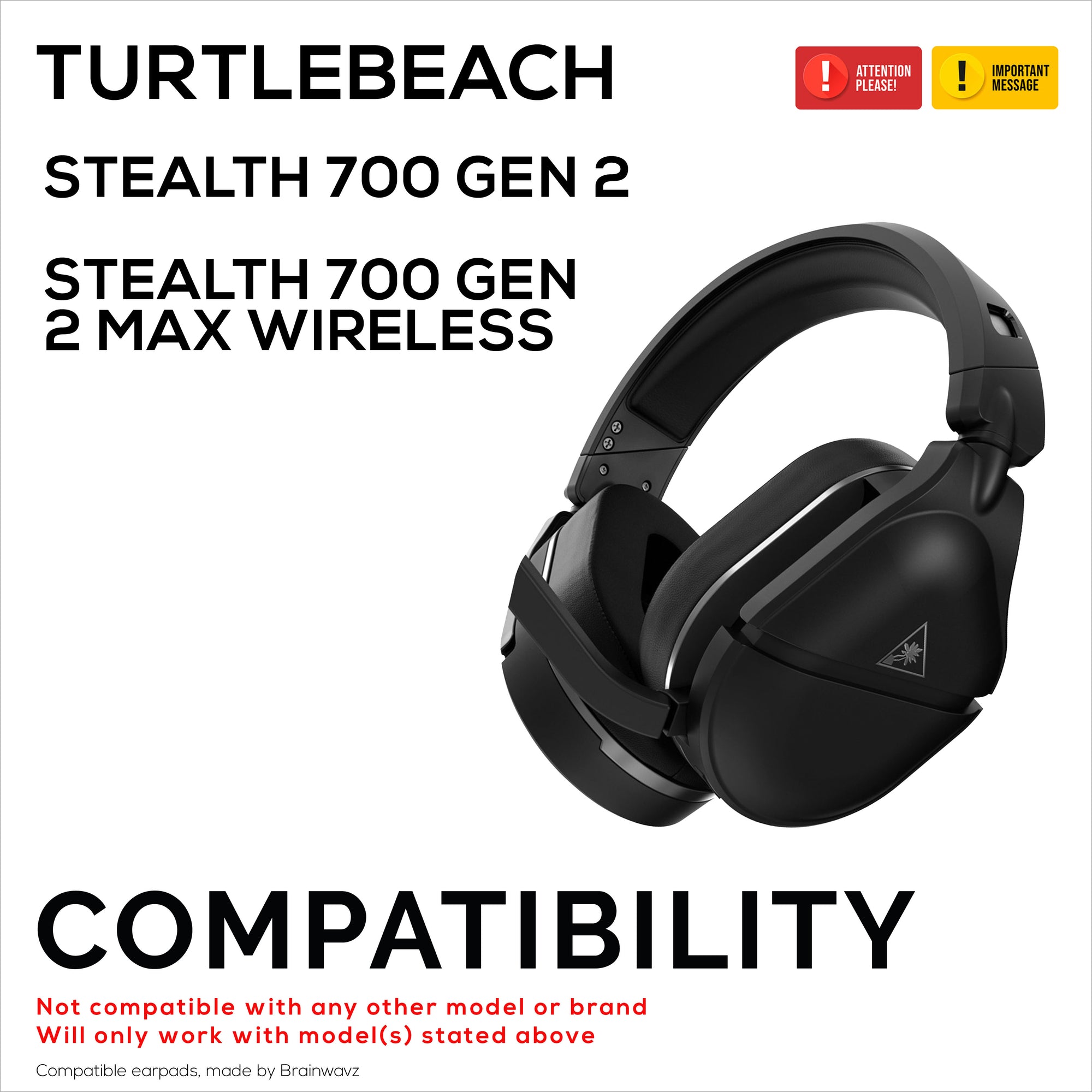 Hybrid Earpads for TurtleBeach Stealth 700 Gen 2 &amp; Stealth 700 Gen 2 MAX Wireless. Cooling Gel Gaming Cushions with Super Soft Fabric &amp; Thick Memory Foam