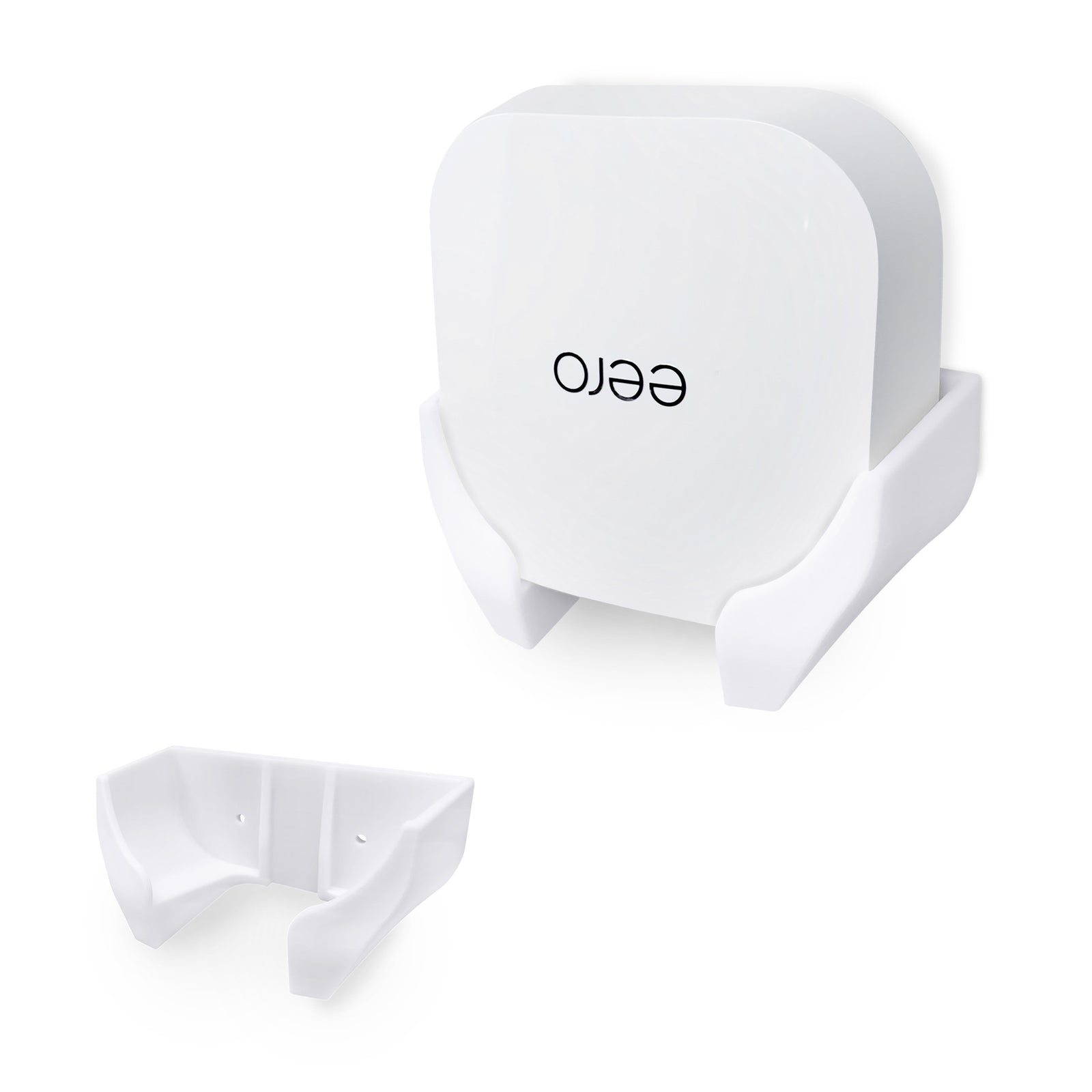 Screwless Wall Mount for EERO 7 WiFi Router, Easy To Install Holder, Adhesive & Screw In