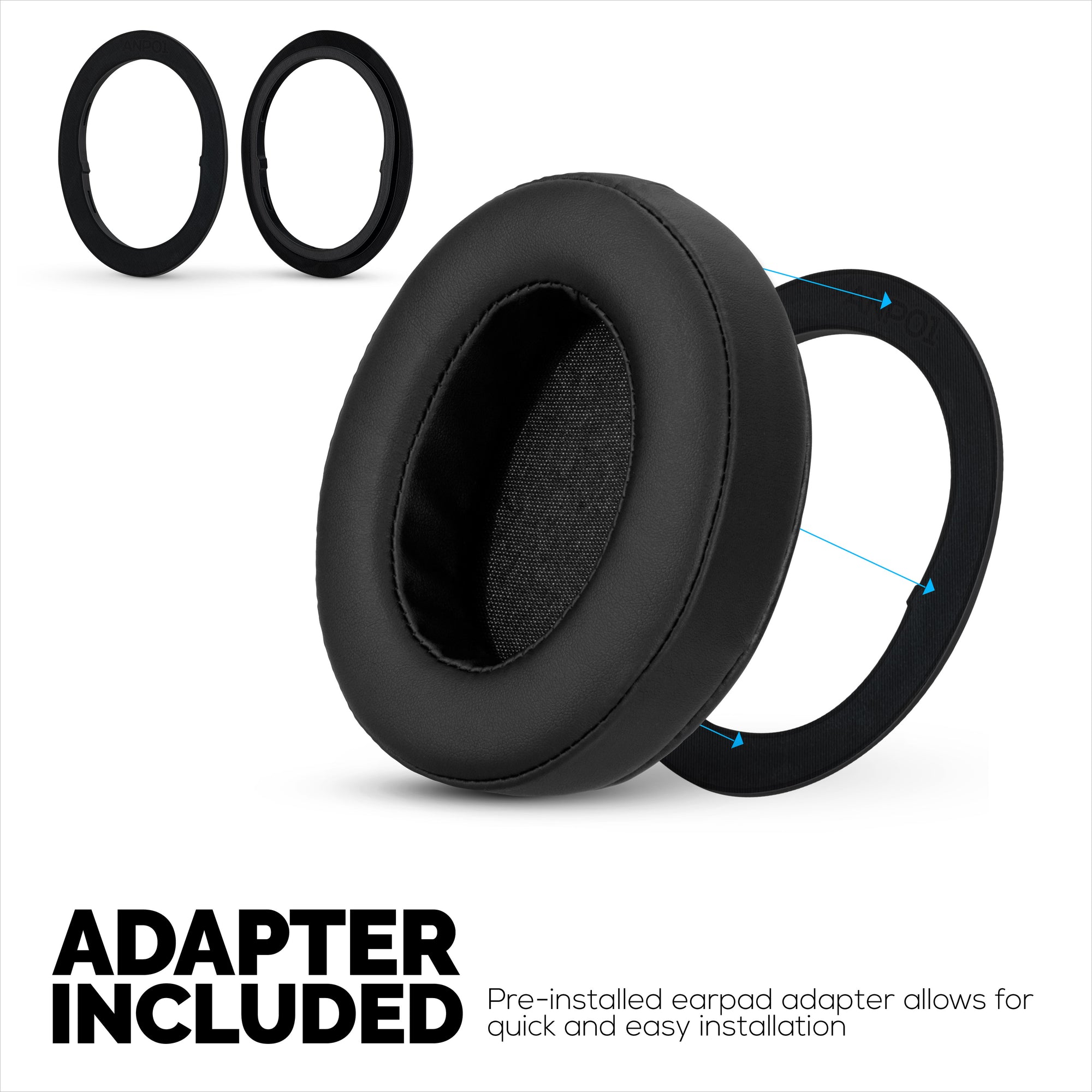 Thick Upgraded Earpads for Steelseries Arctis Nova Pro Wireless, Nova Pro Omni &amp; Nova Elite Headphones - Memory Foam with PU Leather