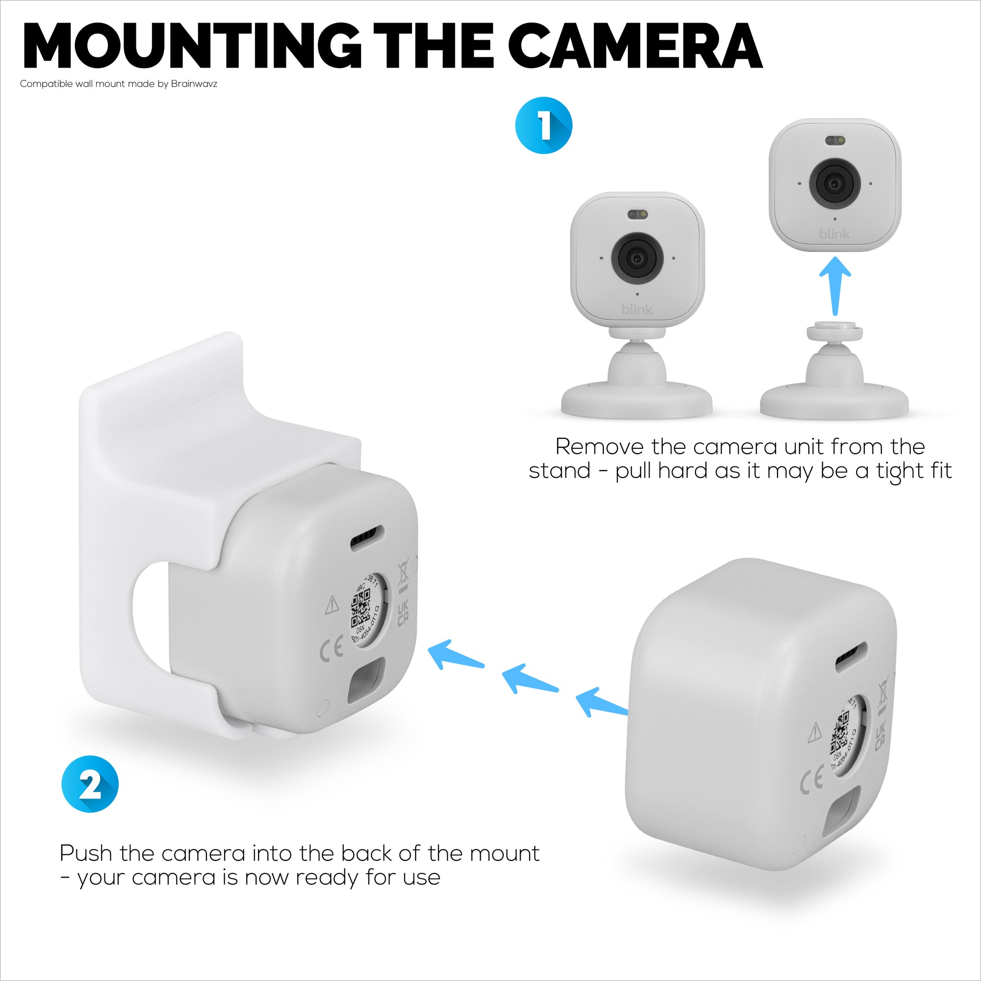 Window Mount for Blink Mini 2k+ &amp; Blink Mini 2 Cameras - Easy To Install Holder &amp; Secure Attachment with 3M VHB