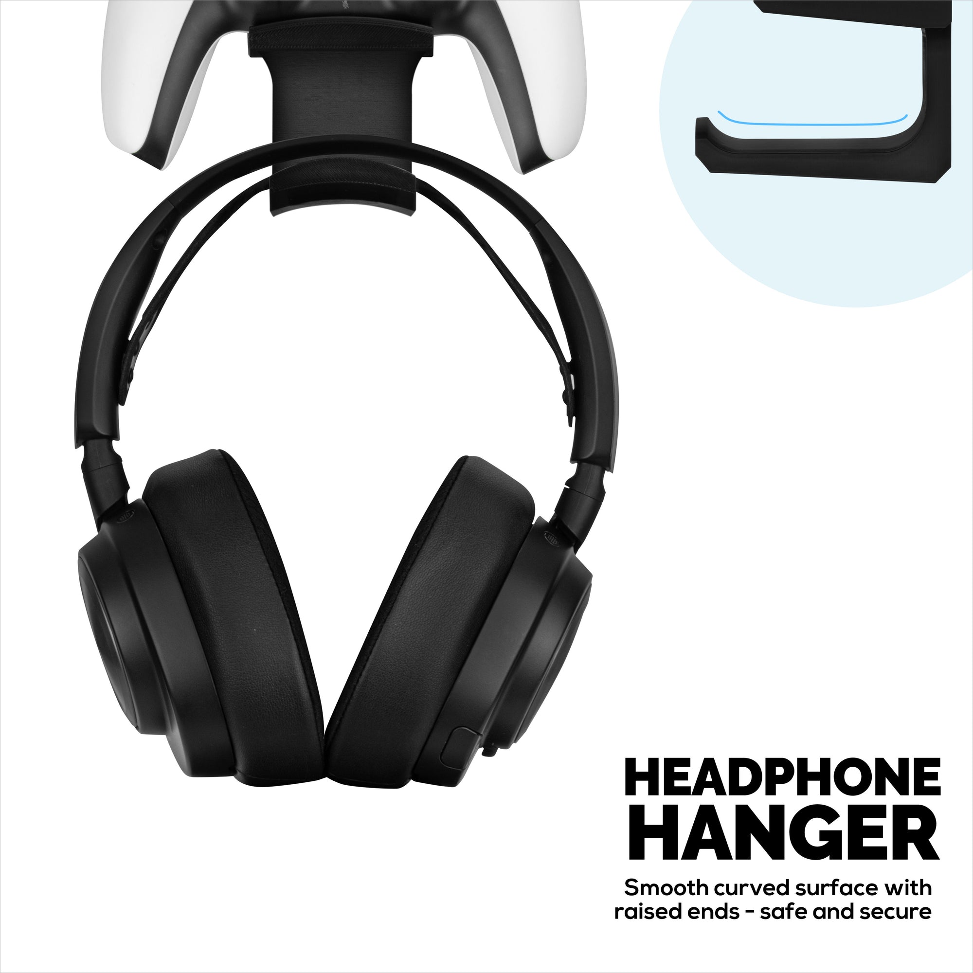Under Mount Game Controller &amp; Headset Hanger for SteelSeries Arctis Nova Pro Wireless, Nova Elite &amp; Pro Omni + Base Station Dock