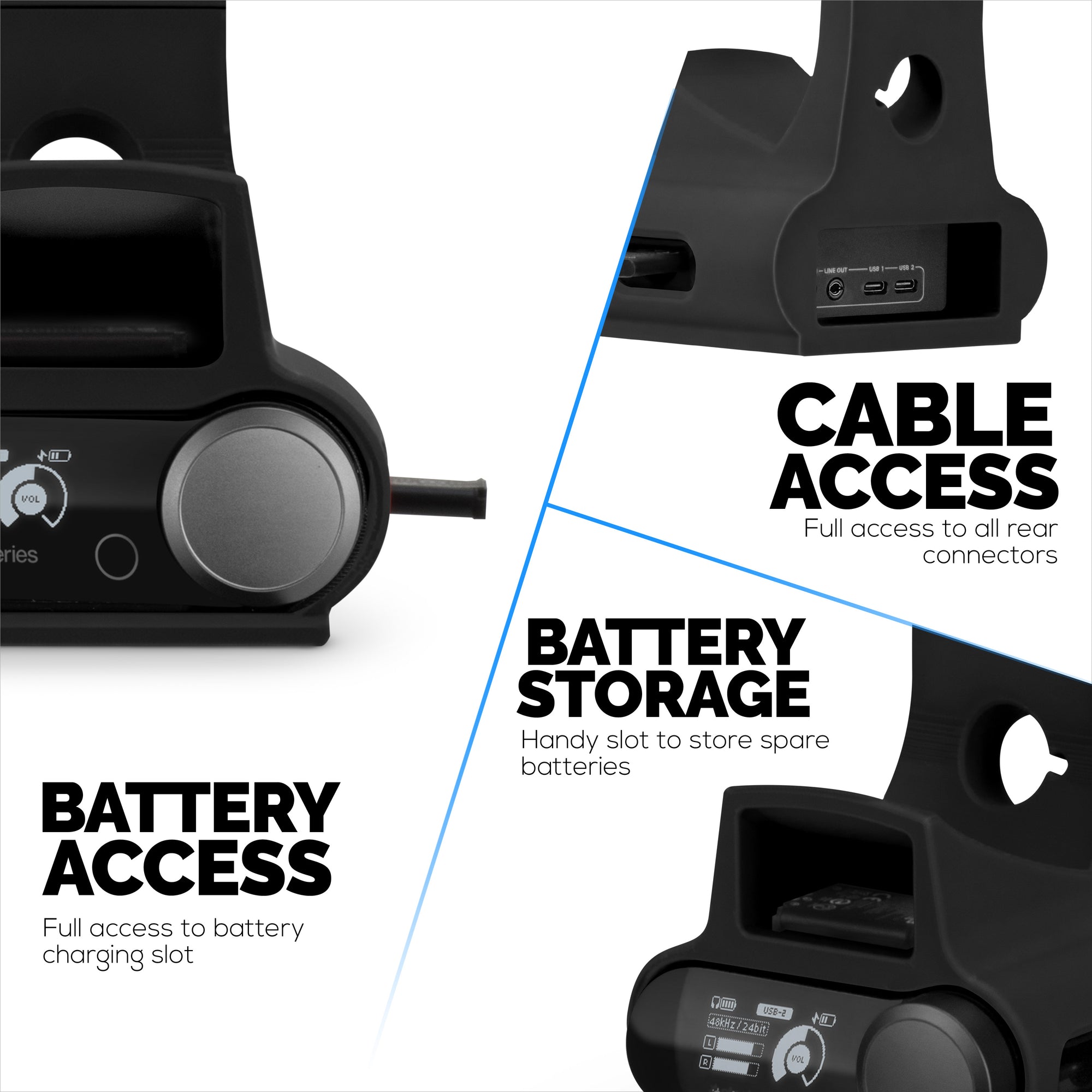 Headphone &amp; Game Controller Stand Designed for Steelseries Arctis Nova Pro Wireless, Nova Pro Omni &amp; Nova Elite Headsets with Dock for the Wireless Base Station