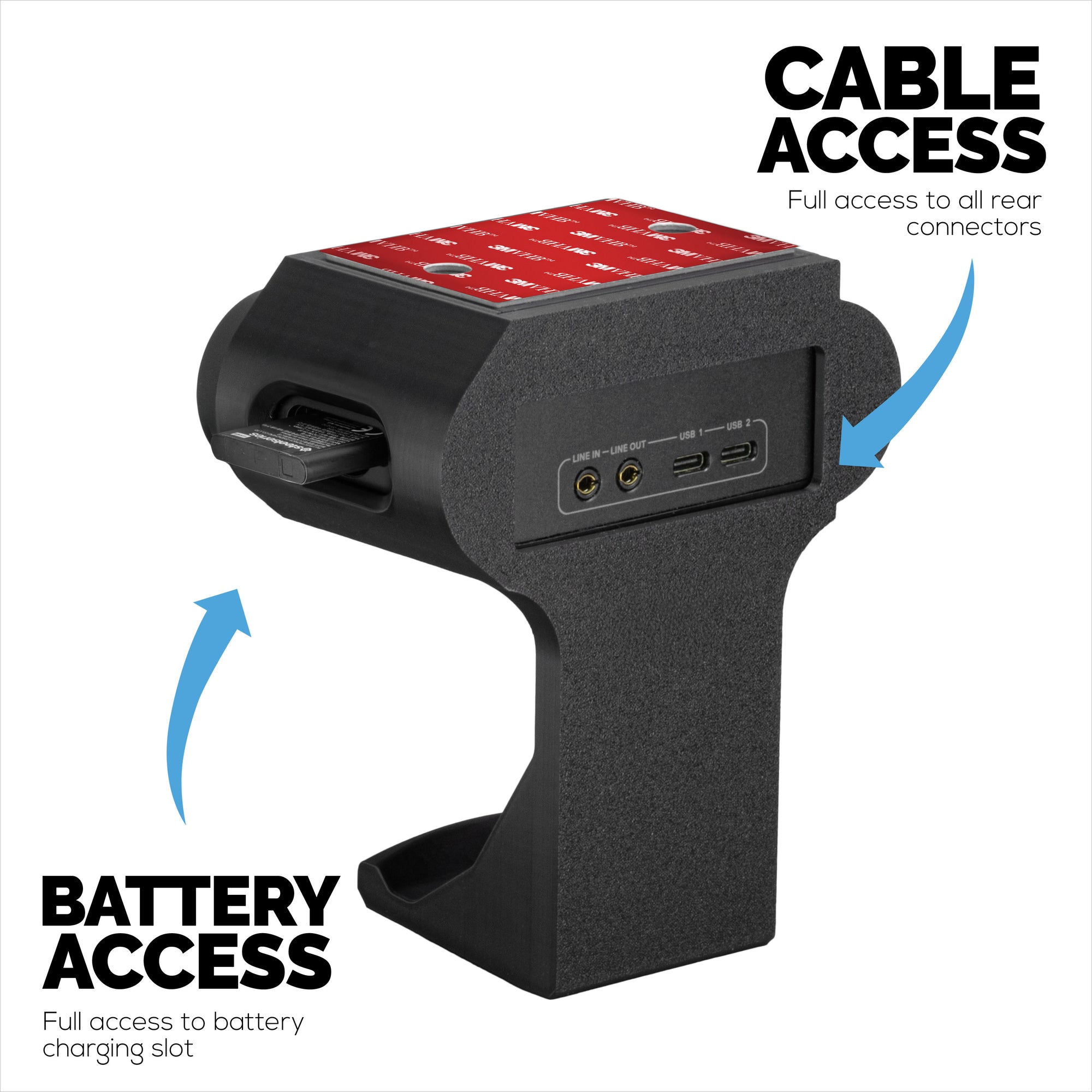Under Desk Mount &amp; Game Controller Hanger for SteelSeries Arctis Nova Pro Wireless, Nova Pro Omni &amp; Nova Elite Base Station