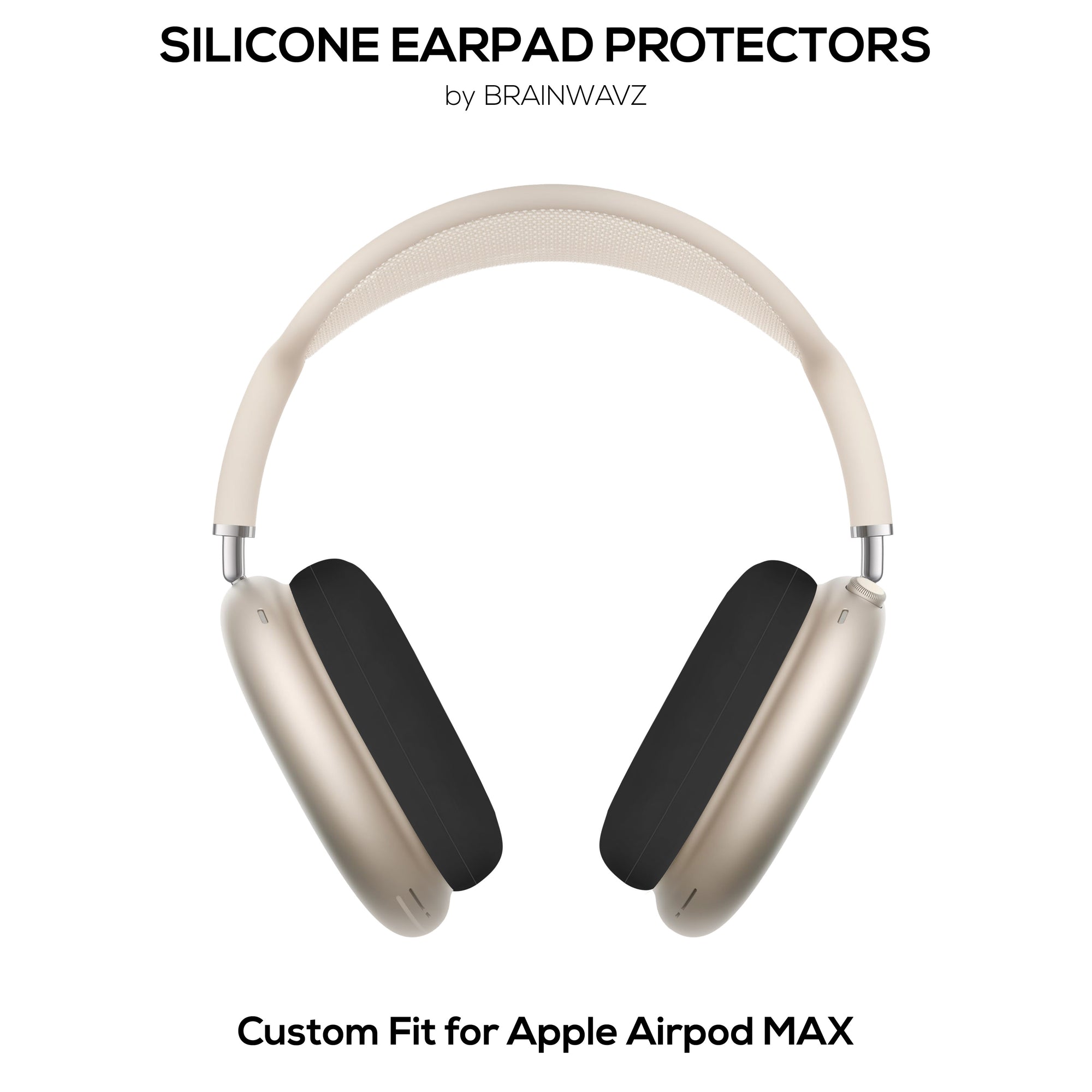 Silicone Protective Earpad Covers for Apple Airpods Max  Headphones – Waterproof, Sweatproof, Dustproof, Non-Slip &amp; Easy to Install