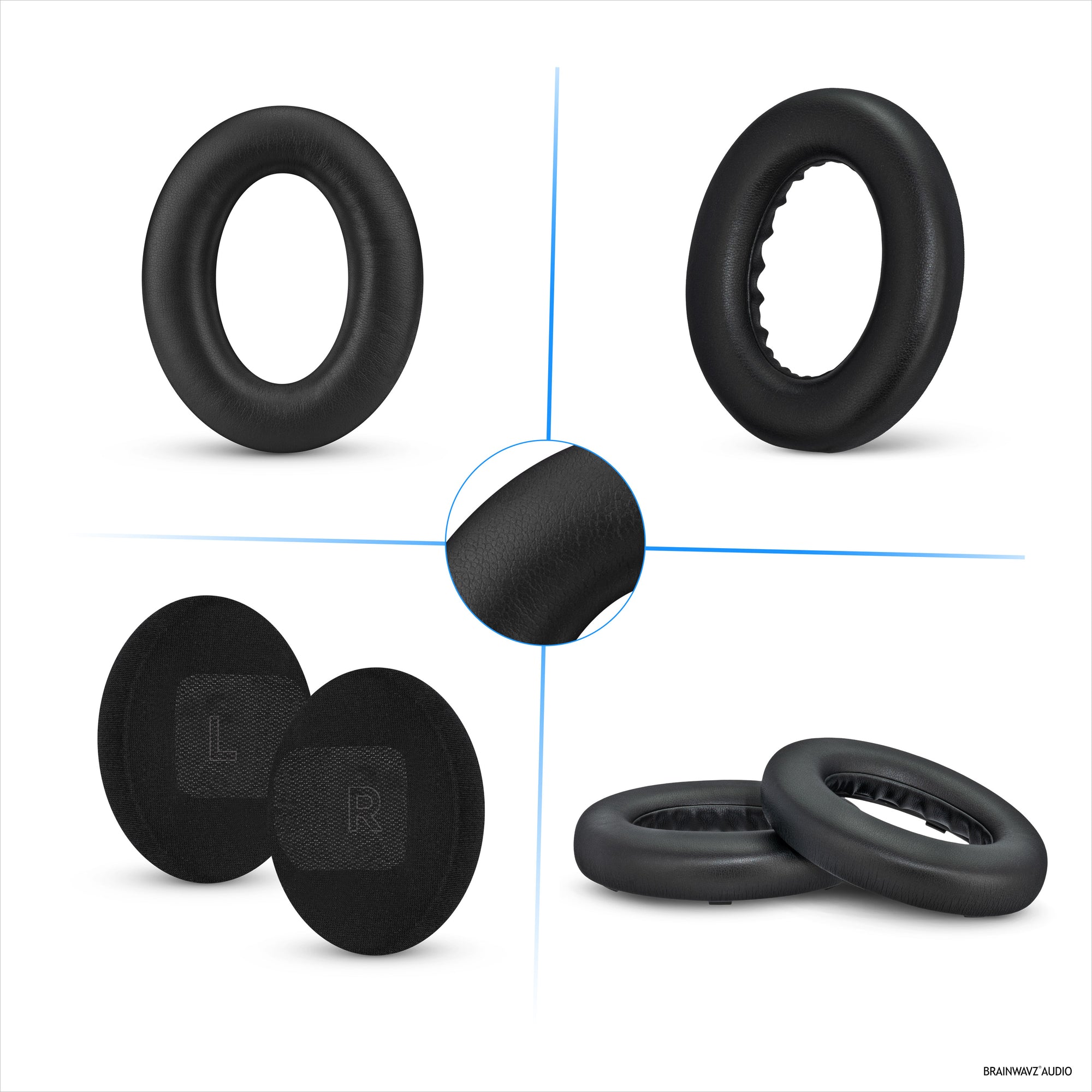 Replacement Earpads for BOSE QC Ultra Gen 1 &amp; Gen 2 Wireless Headsets. High Grade Protein PU Leather with Soft Foam for Extra Comfort &amp; Durability