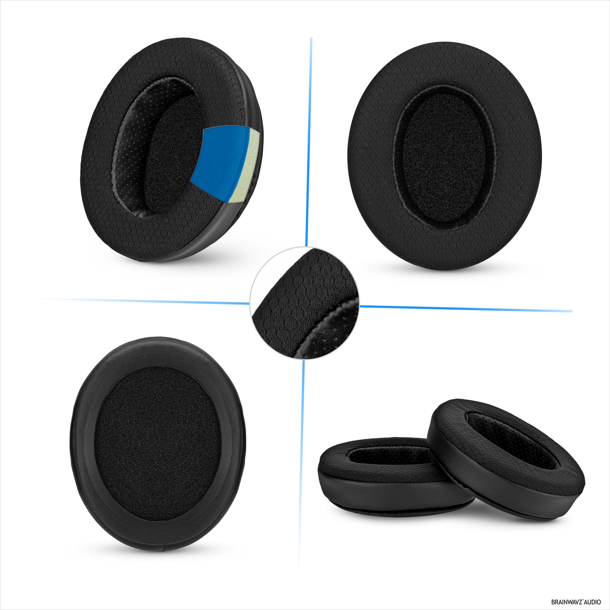 Hybrid Replacement Earpads for Steelseries Arctis Nova Series 1/P/X 3 5/P/X 7/P/X PRO &amp; PRO for XBox Headset, Soft Gel, Breathable Fabric w/ PU Leather &amp; Memory Foam