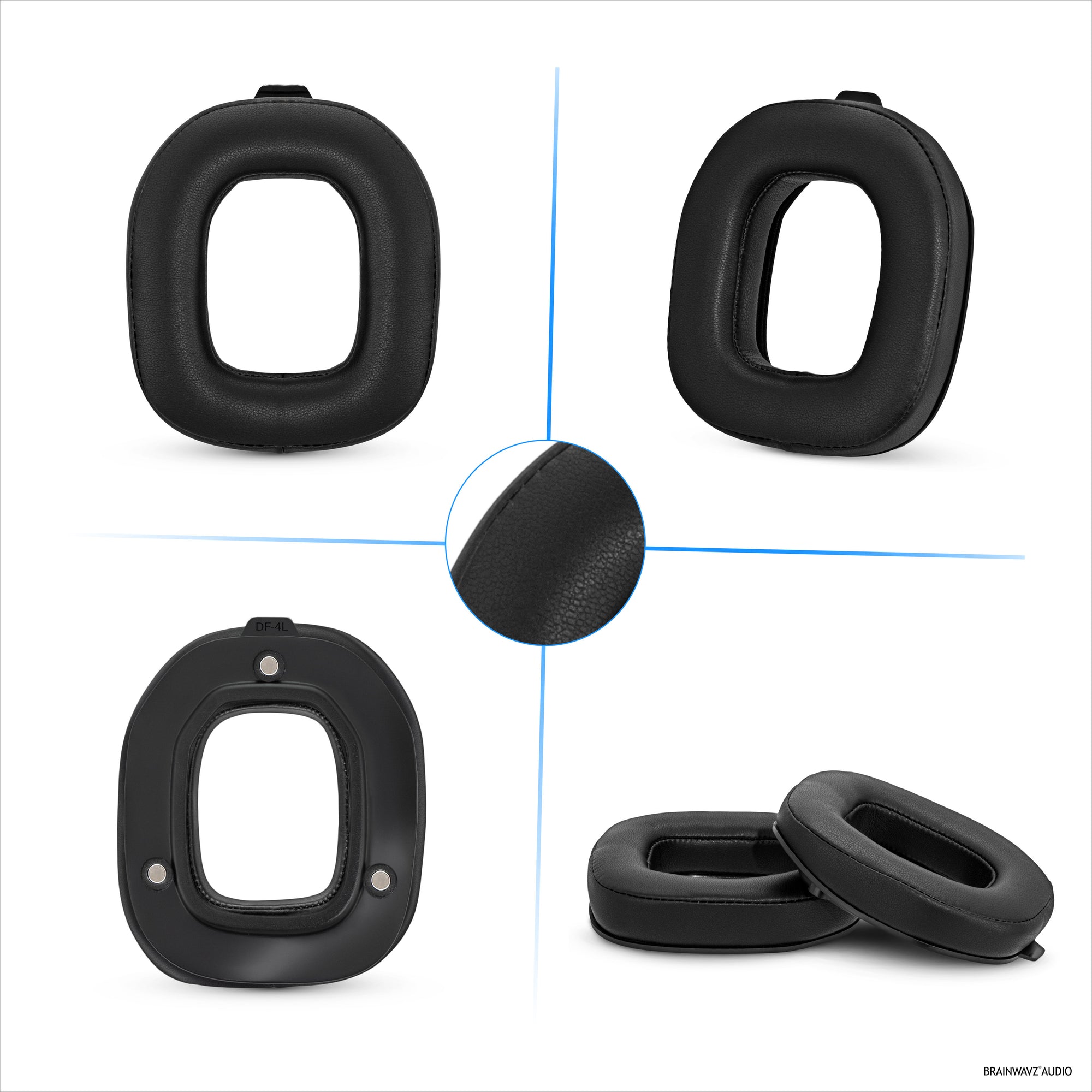 Replacement Earpads for Logitech Astro A50 GEN4 , A50 GEN5 and A50X Headsets. Soft PU Leather with High Grade Memory Foam