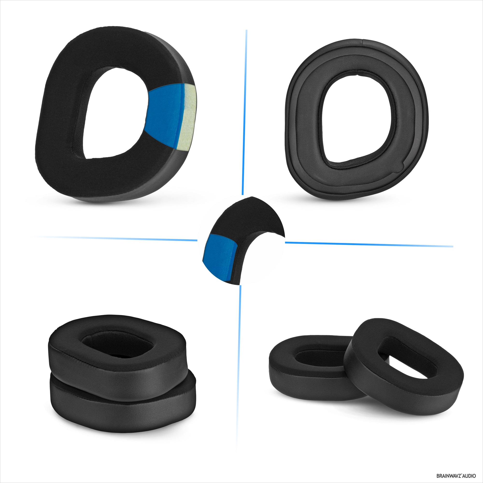 Hybrid Replacement Earpads for Turtle Beach Stealth 700 Gen 3 Headset, Soft Gel, Breathable Fabric w/ PU Leather &amp; Memory Foam