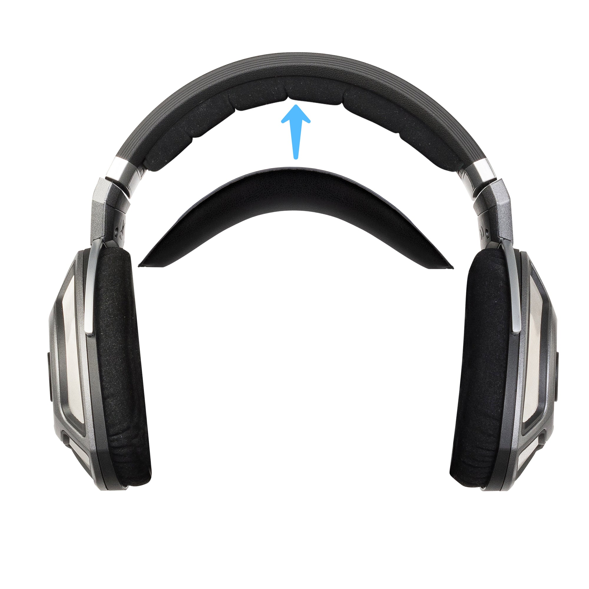 طوق رأس بديل من المخمل الناعم لسماعات سينهايزر HD700 - وسادة علوية للسماعة - سهلة التركيب، لاستعادة الراحة والملاءمة