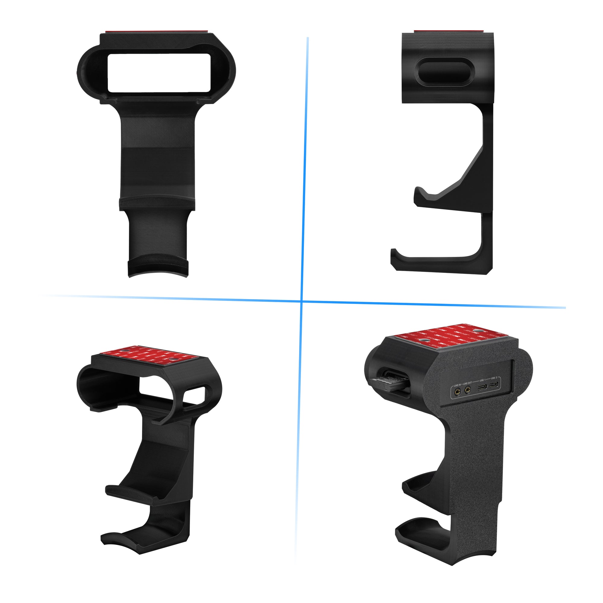 Under Mount Game Controller &amp; Headset Hanger for SteelSeries Arctis Nova Pro Wireless, Nova Elite &amp; Pro Omni + Base Station Dock