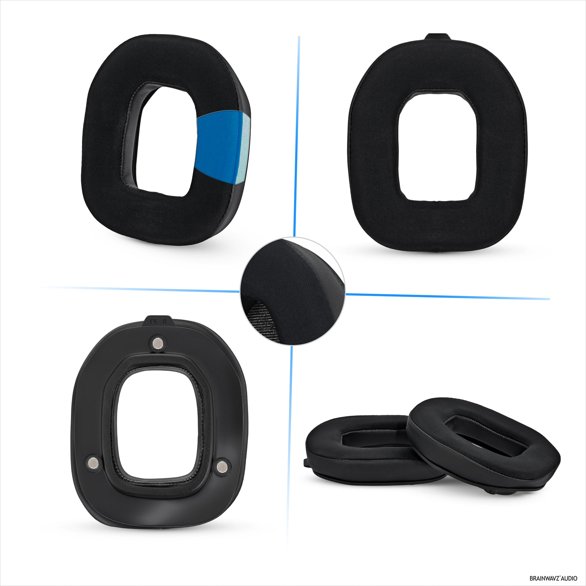 Hybrid Earpads for Logitech Astro A50 GEN4, A50 GEN5 and A50X Headsets. Cooling Gel Gaming Cushions with Super Soft Fabric &amp; Thick Memory Foam