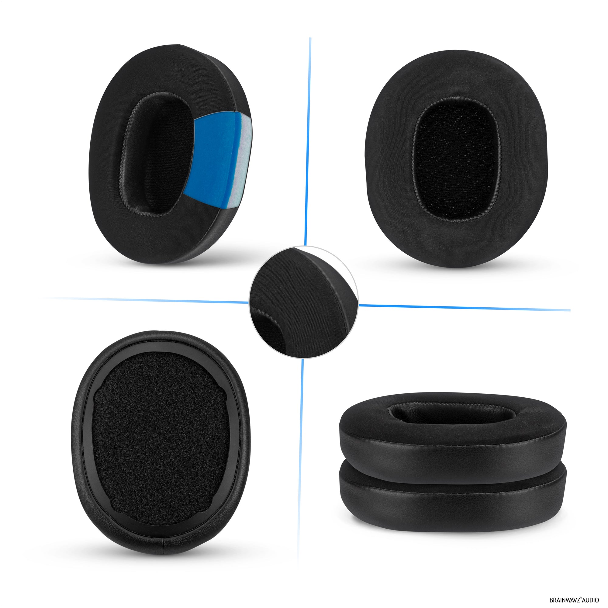 Hybrid Earpads for Skullcandy Crusher Wireless, Hesh 3/ANC/EVO, Venue ANC &amp; More. Cooling Gel Gaming Cushions with Super Soft Fabric &amp; Thick Memory Foam