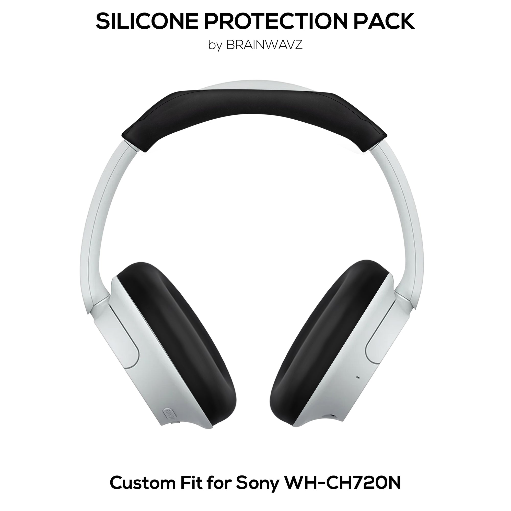 Silicone Protective Cover Set for Sony WH-CH720N - Headband &amp; Earpad Covers – Sweatproof, Dustproof, Non-Slip &amp; Easy to Install