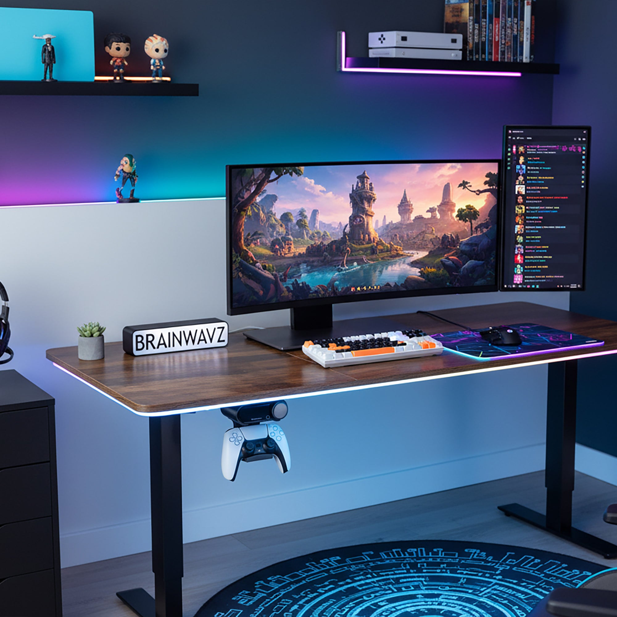 Under Desk Mount &amp; Game Controller Hanger for SteelSeries Arctis Nova Pro Wireless Base Station