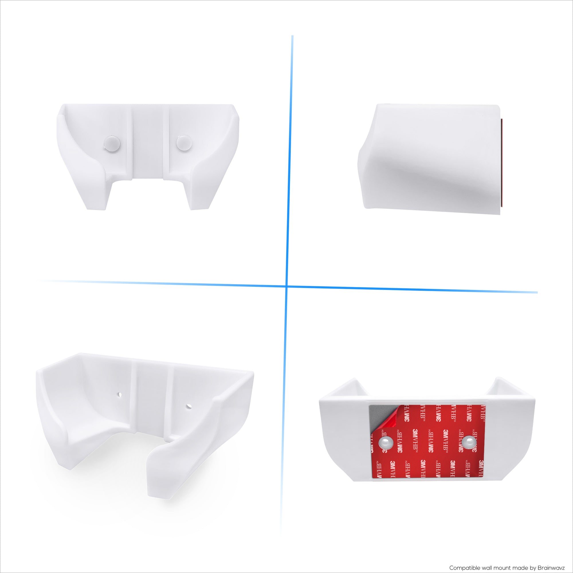 Screwless Wall Mount for EERO 7 WiFi Router, Easy To Install Holder, Adhesive &amp; Screw In