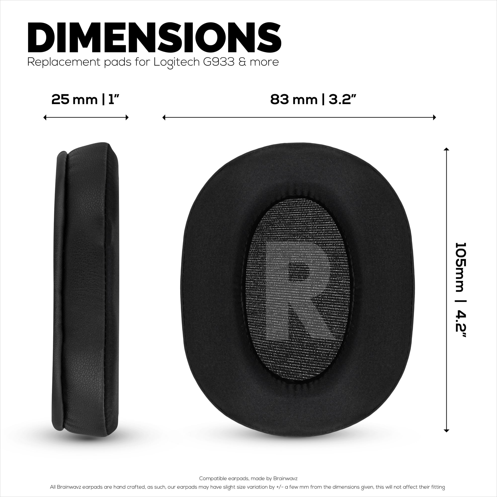 Hybrid Earpads for Logitech G Pro, G Pro X, G Pro X 2, and G Pro X SE Headsets. Cooling Gel Gaming Cushions with Super Soft Fabric &amp; Thick Memory Foam