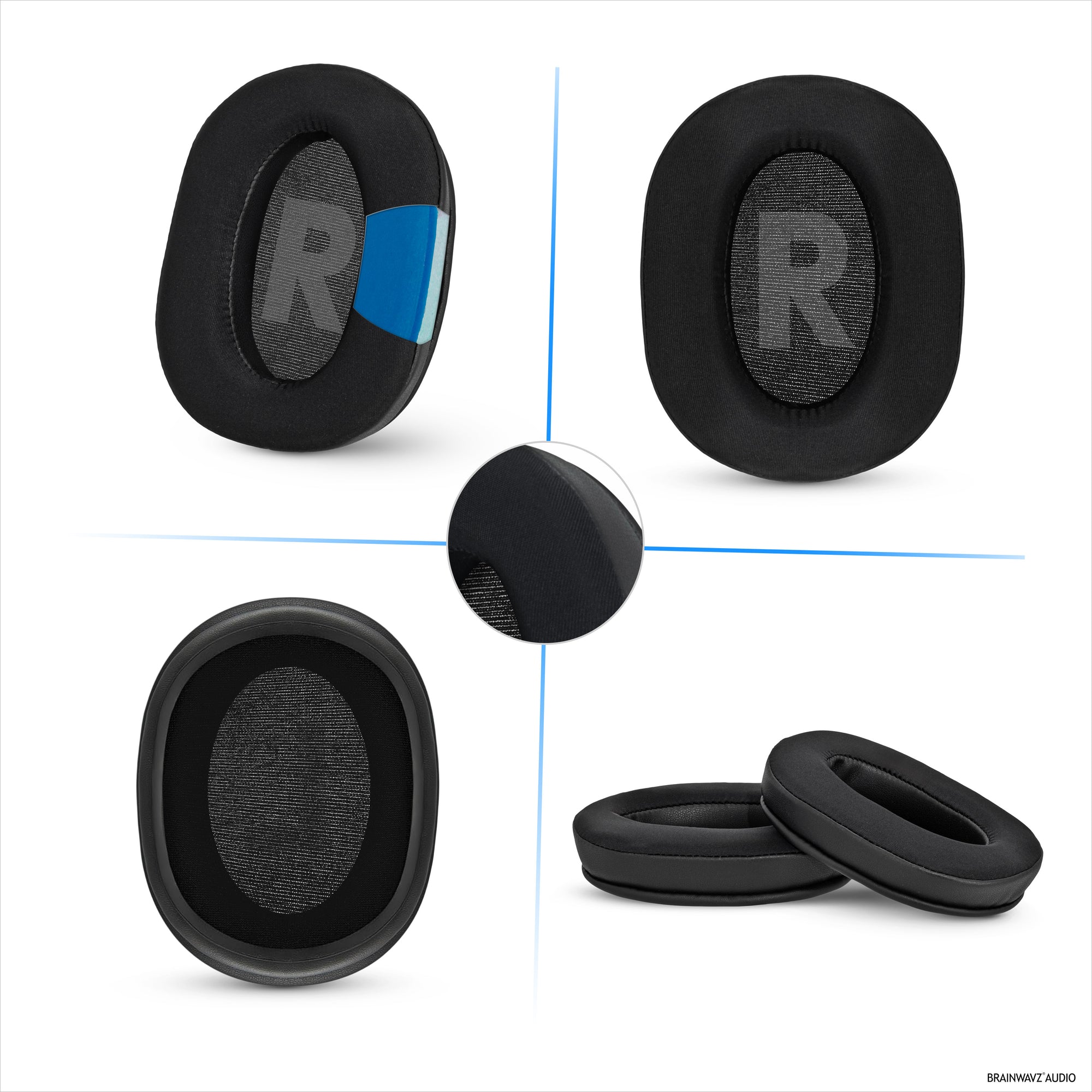 Hybrid Earpads for Logitech G Pro, G Pro X, G Pro X 2, and G Pro X SE Headsets. Cooling Gel Gaming Cushions with Super Soft Fabric &amp; Thick Memory Foam