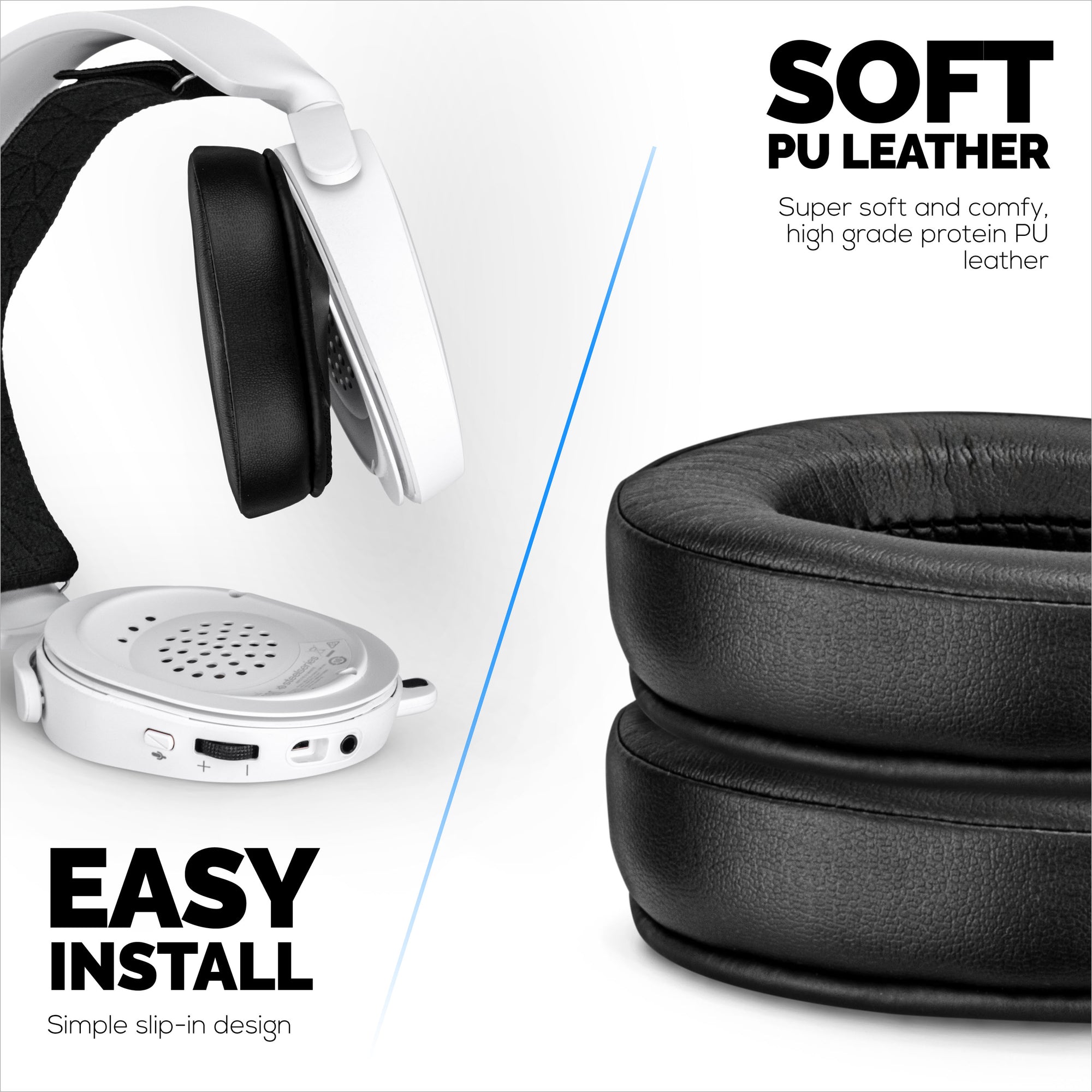 Steelseries Arctis Enhanced Gaming Earpads with Cooling Gel &amp; Memory Foam - Designed for Most Arctis Headsets