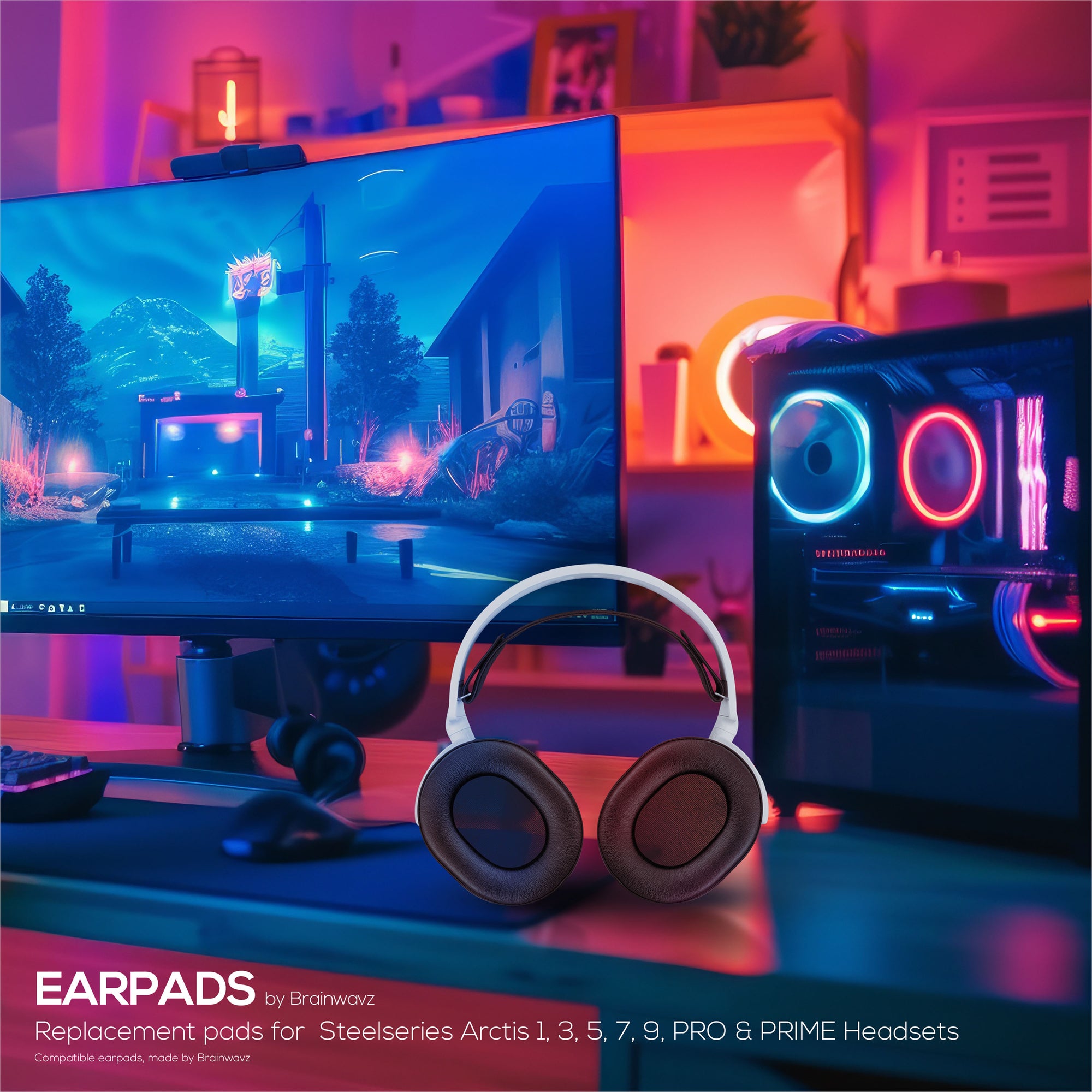 Steelseries Arctis Enhanced Gaming Earpads with Cooling Gel &amp; Memory Foam - Designed for Most Arctis Headsets