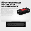 Houder voor onder bureau voor Dell D3100 Dock, eenvoudig te installeren, sterke VHB-montage met inschroefoptie