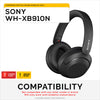 Sony WH-XB910N ワイヤレスヘッドフォン用交換用イヤーパッド、ソフト PU レザー & メモリーフォーム付き